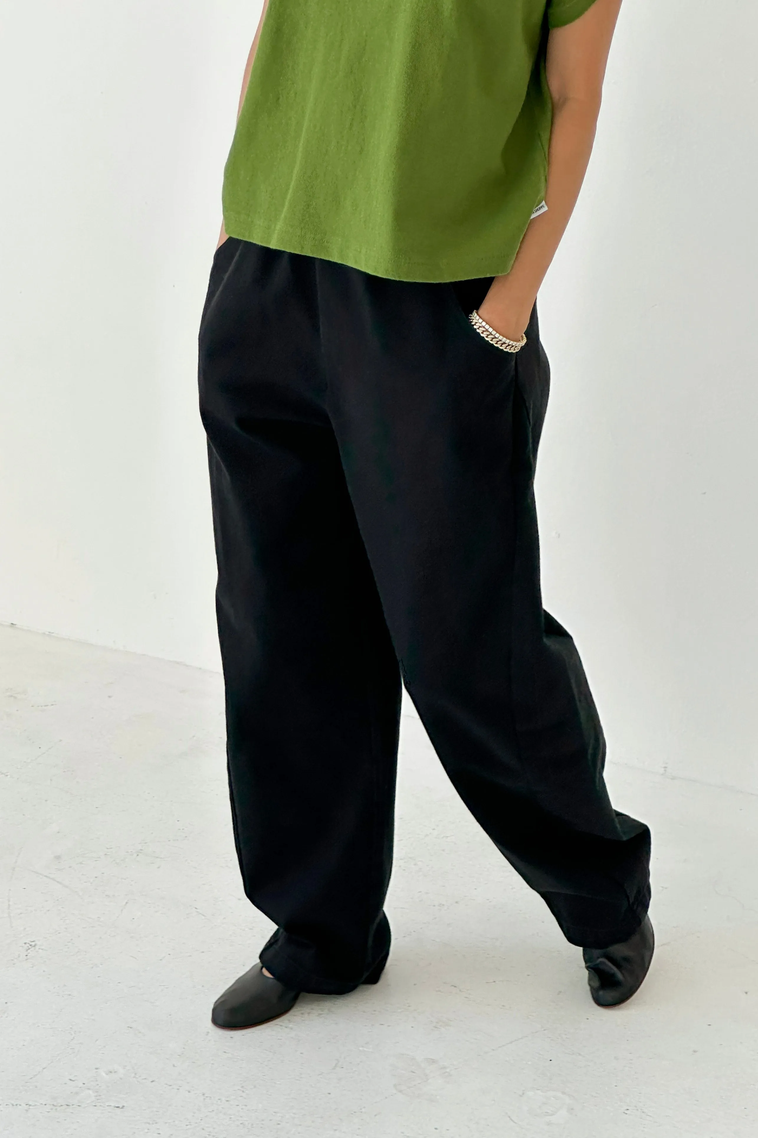 Long Arc Pants - Black Canvas sold by Le Bon Shoppe product image thumbnail 4