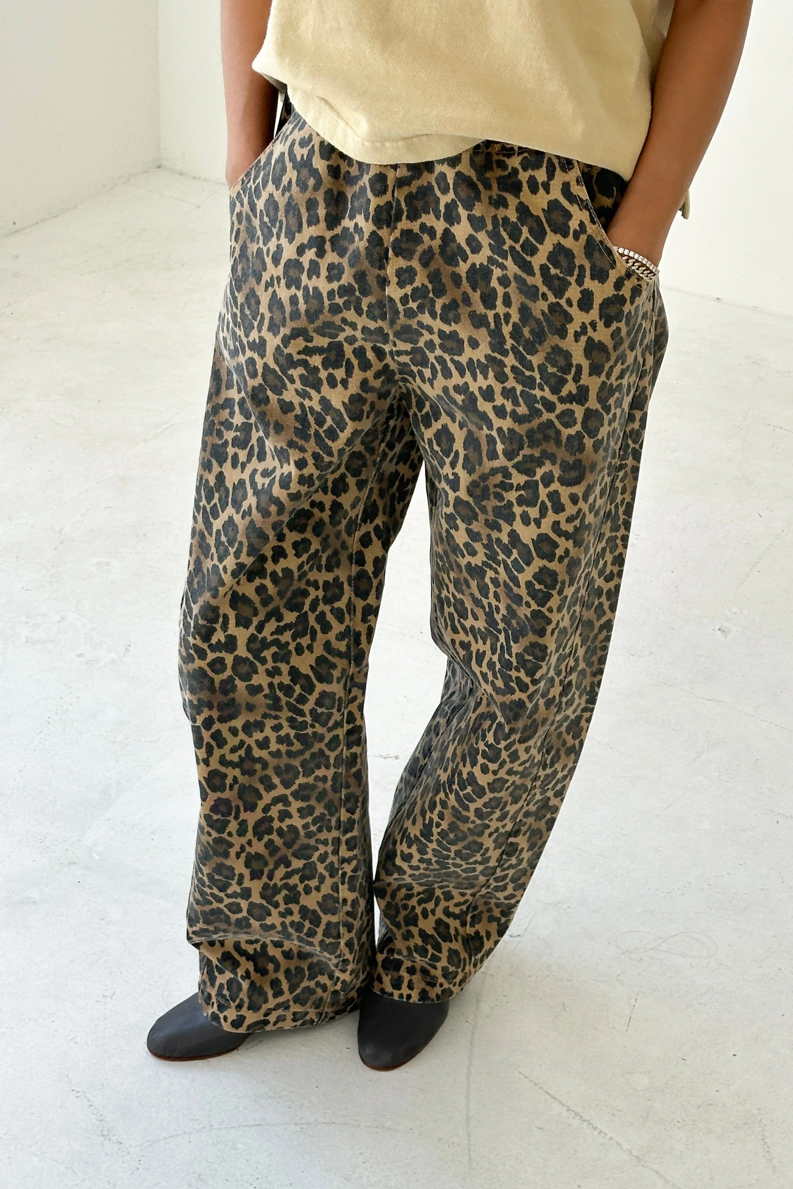 Long Arc Pants - Leopard sold by Le Bon Shoppe