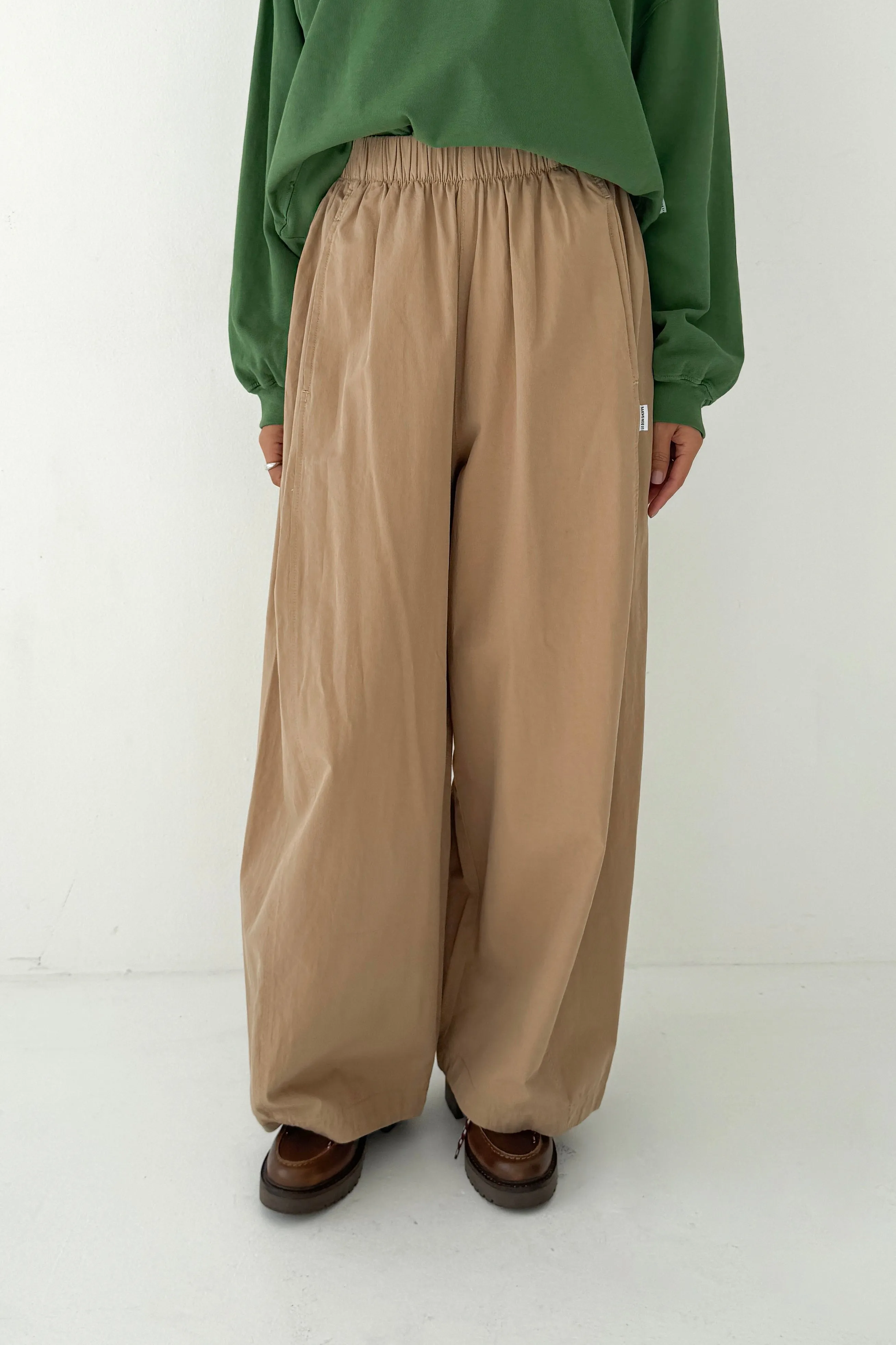 Parachute Pants - Khaki sold by Le Bon Shoppe