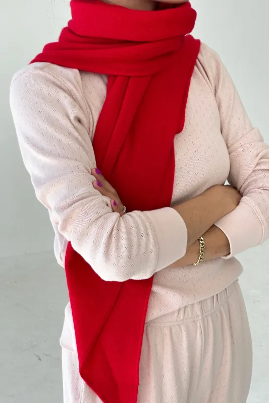 Cashmere Shawl - Red sold by Le Bon Shoppe