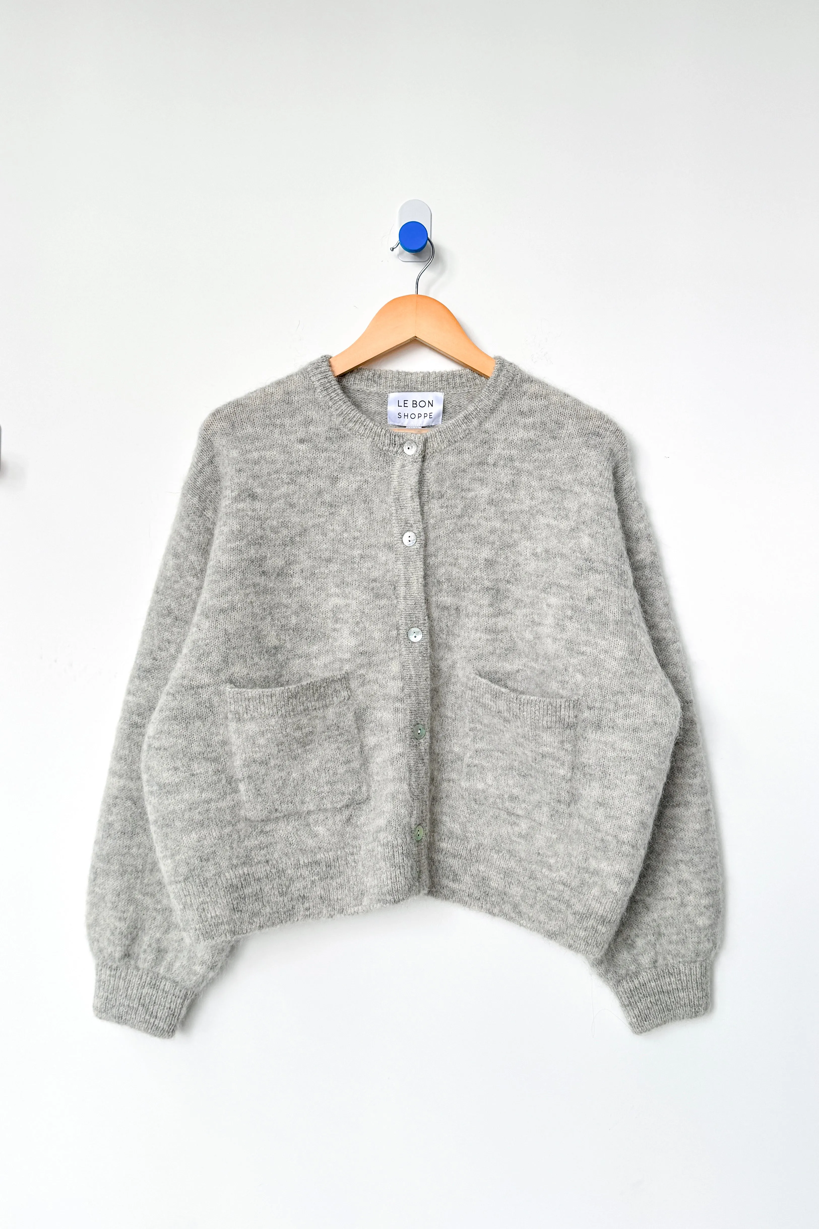 Amélie Alpaca Cardigan - Light Grey sold by Le Bon Shoppe product image thumbnail 5