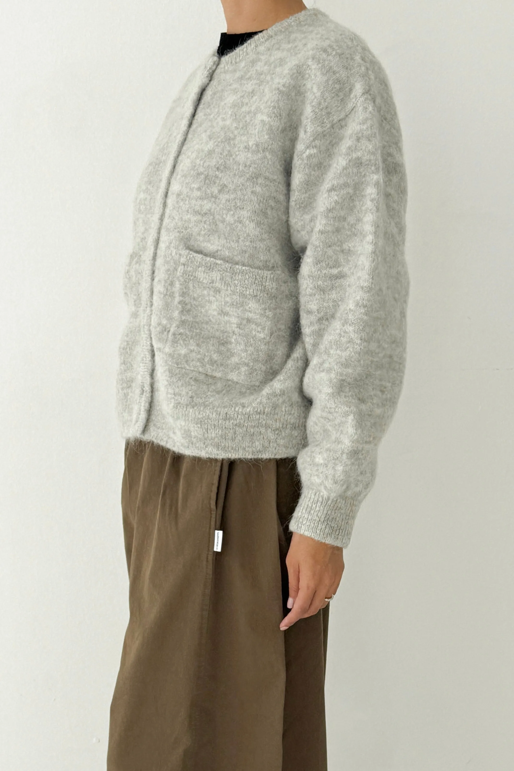 Amélie Alpaca Cardigan - Light Grey sold by Le Bon Shoppe product image thumbnail 2