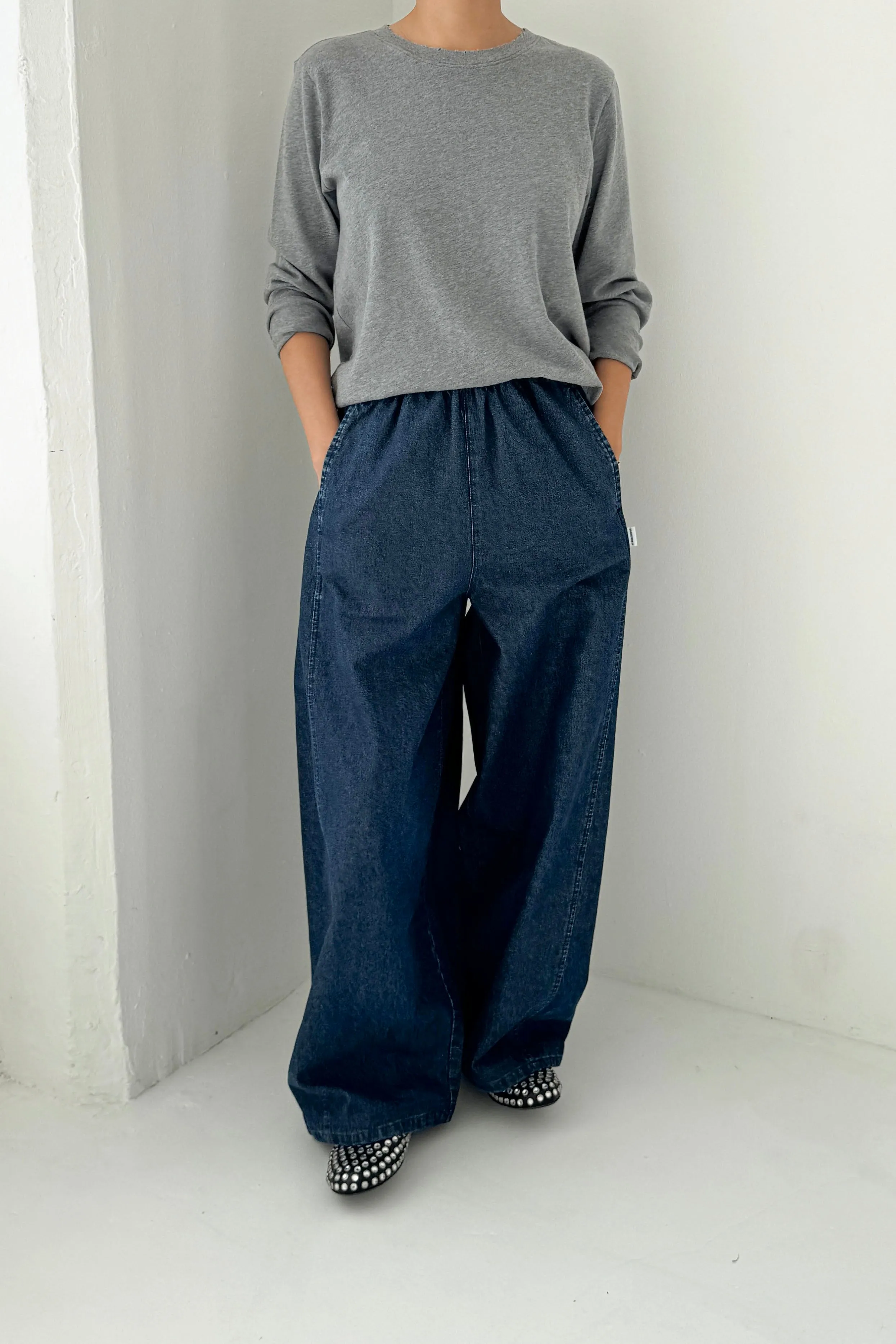 Everyday Long Sleeve Tee - Melange Grey sold by Le Bon Shoppe product image thumbnail 3