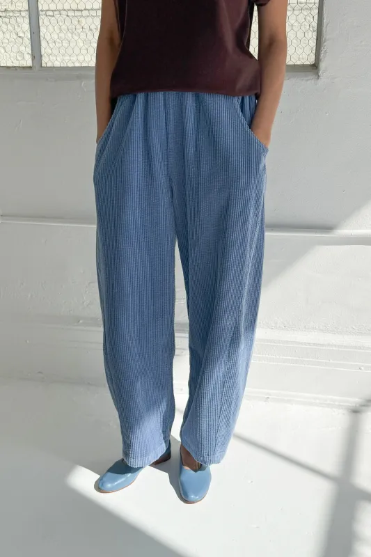 Soft Corduroy Arc Pants - Blue sold by Le Bon Shoppe