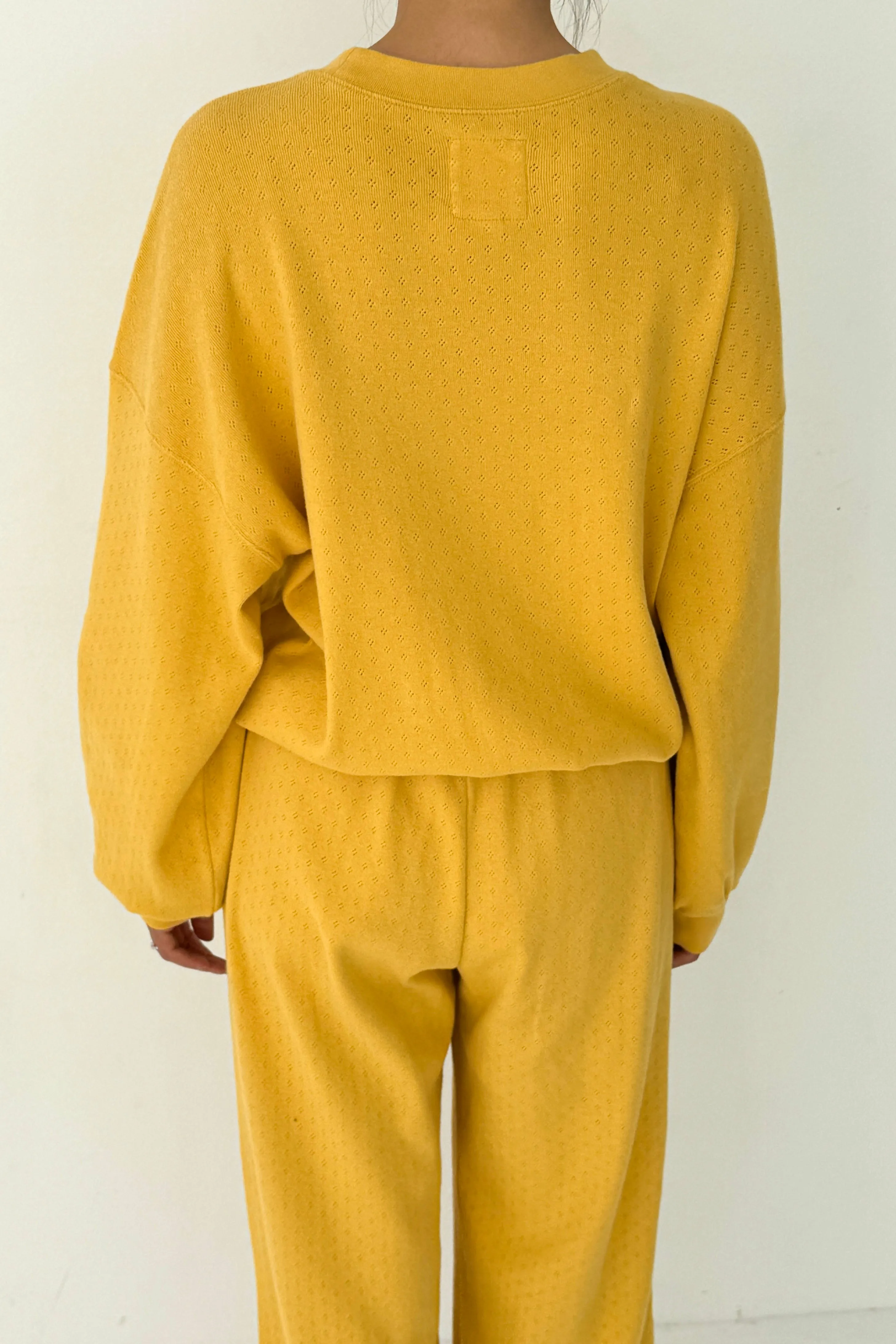 Pointelle Core Sweatshirt - Deep Yellow sold by Le Bon Shoppe product image thumbnail 3