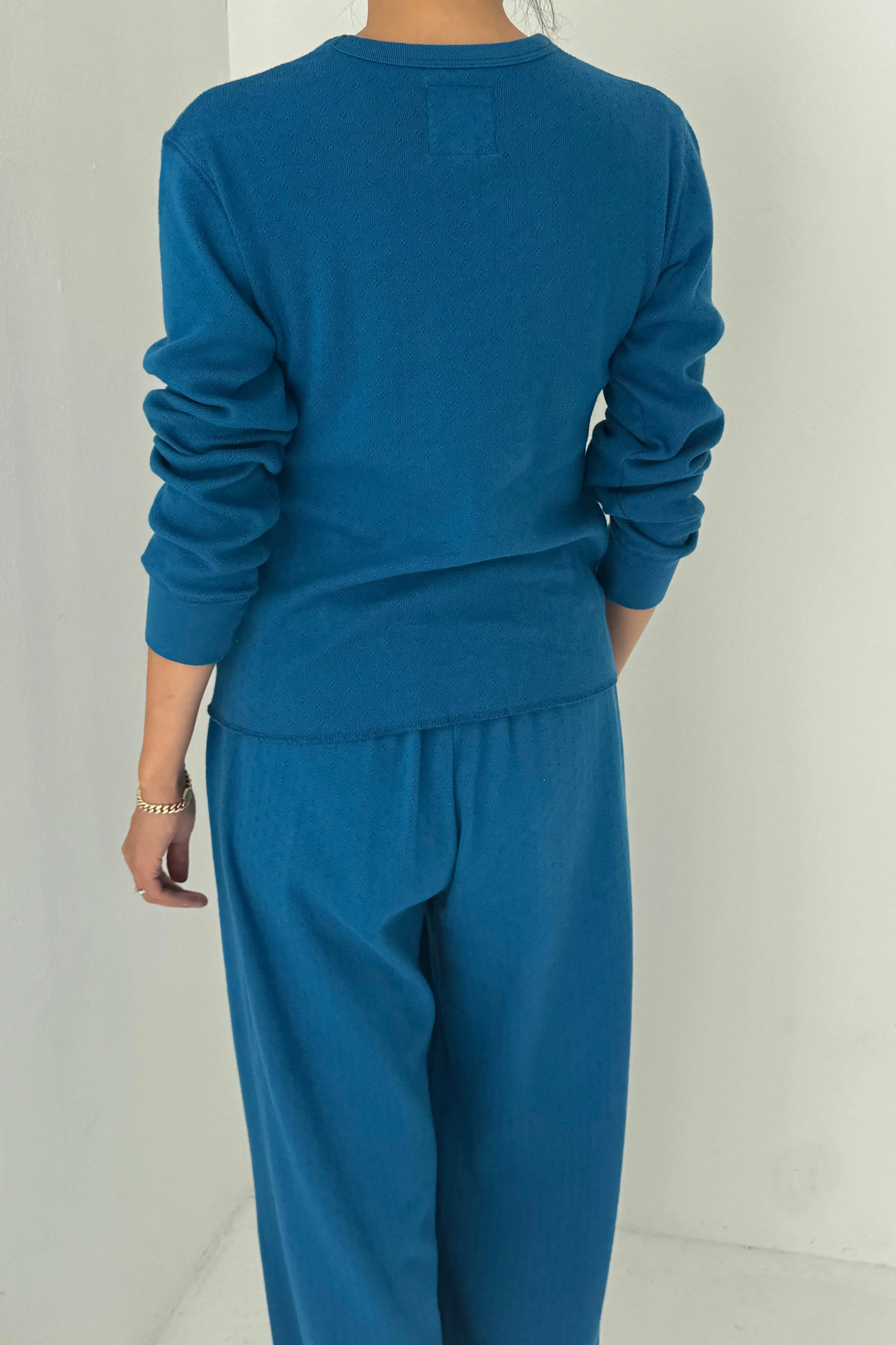 Pointelle Fundamental Tee - Sea Blue sold by Le Bon Shoppe product image thumbnail 3