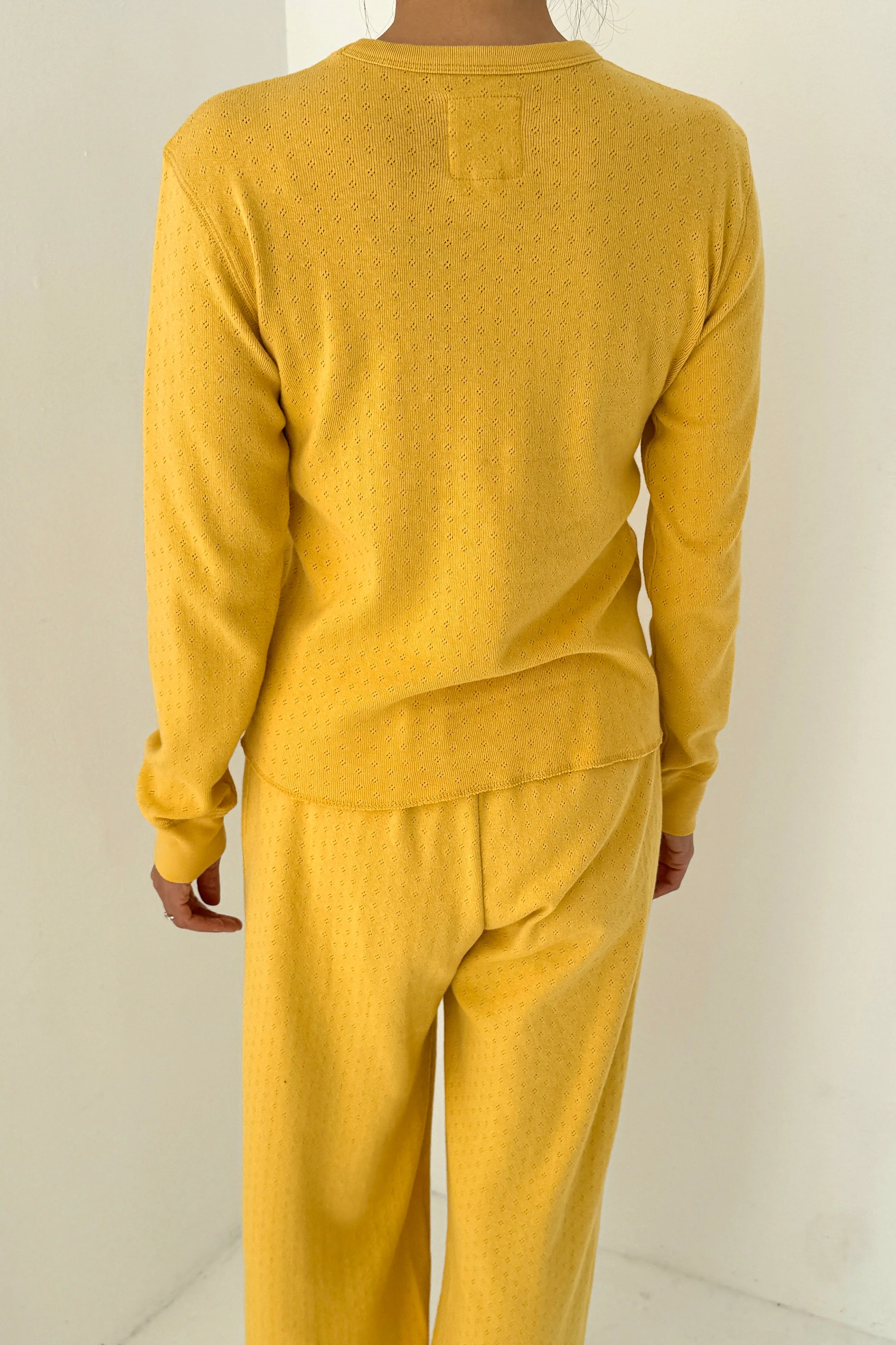 Pointelle Fundamental Tee - Deep Yellow sold by Le Bon Shoppe product image thumbnail 2