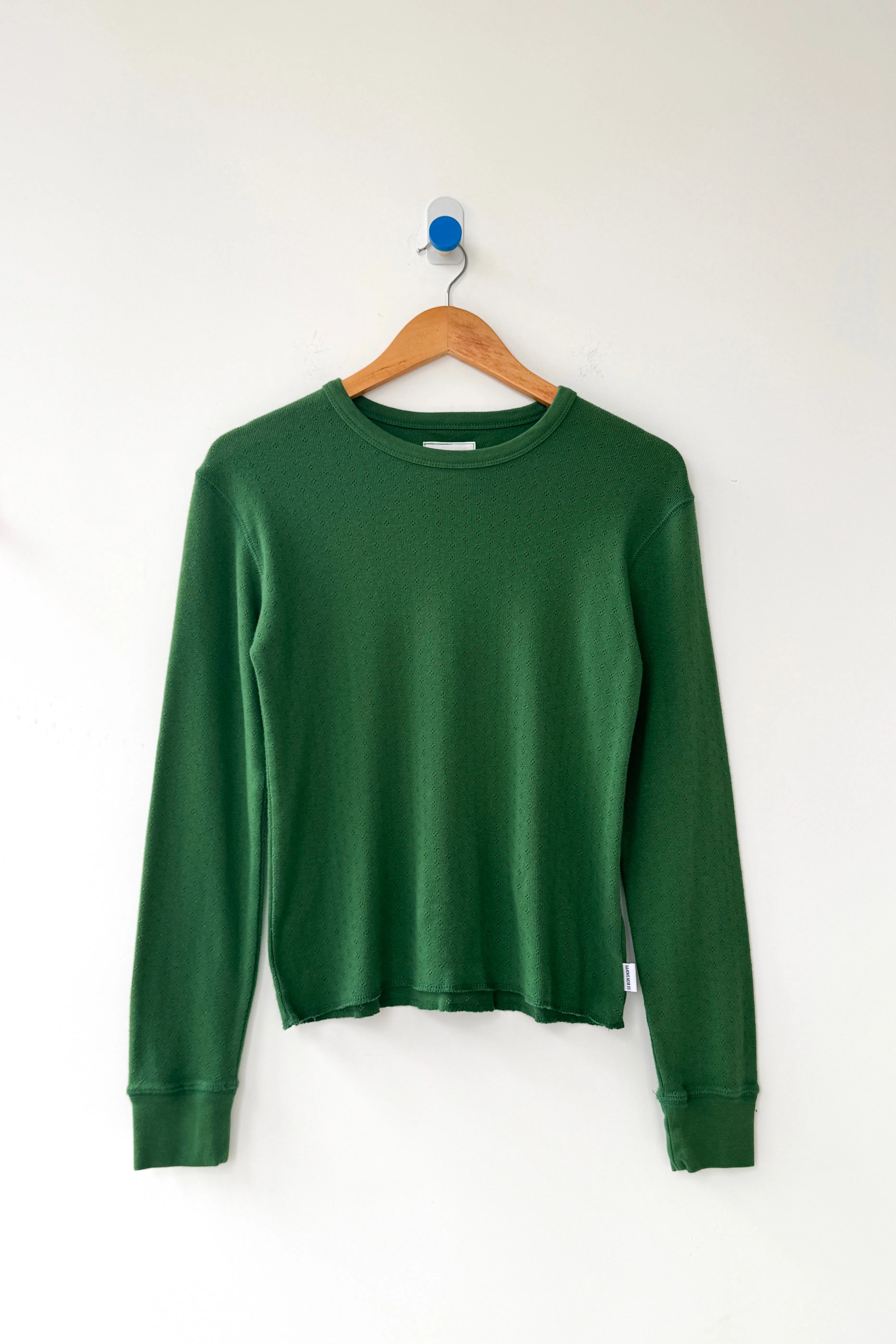 Pointelle Fundamental Tee - Moss Green sold by Le Bon Shoppe product image thumbnail 3