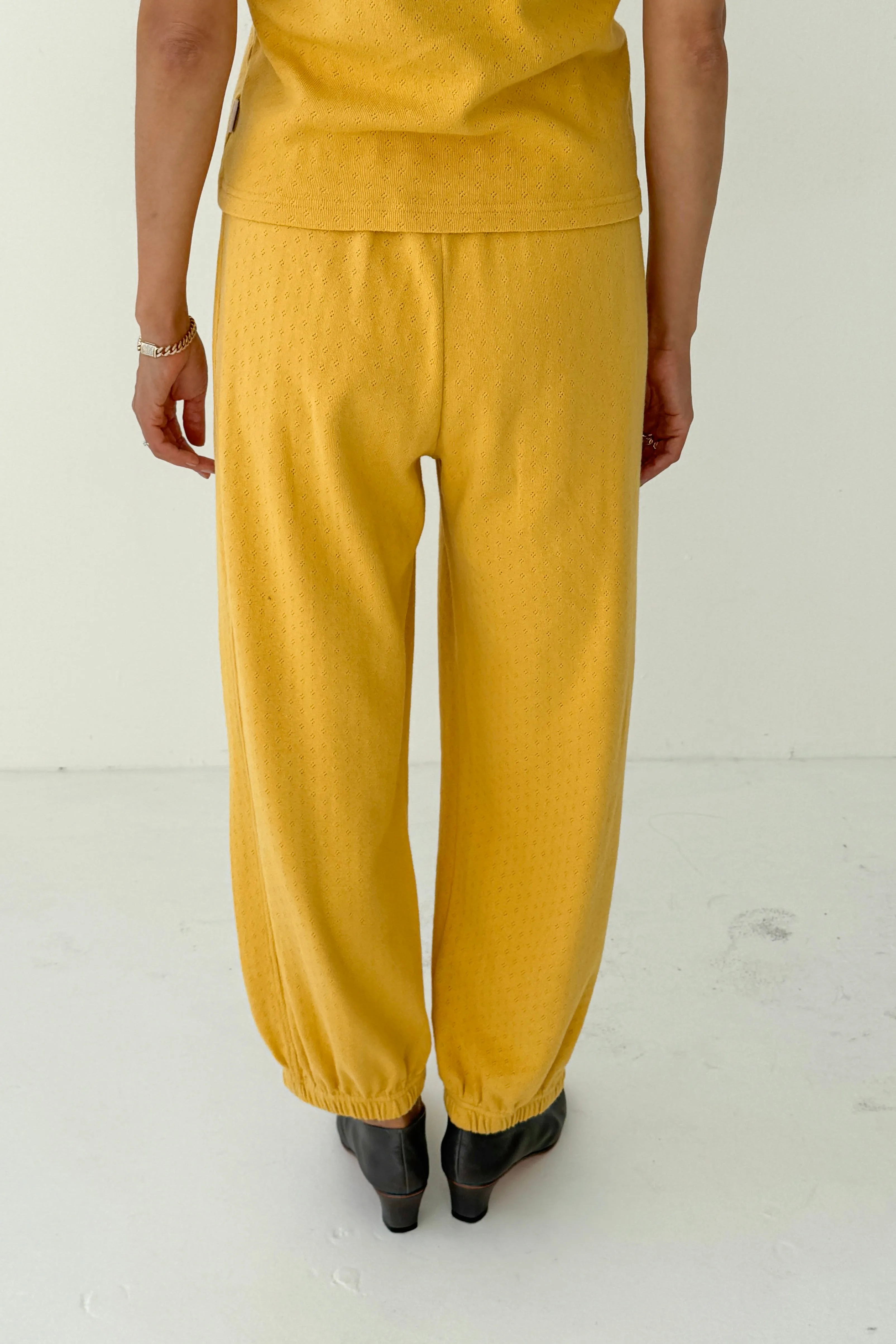 Pointelle Balloon Pants - Deep Yellow sold by Le Bon Shoppe product image thumbnail 3