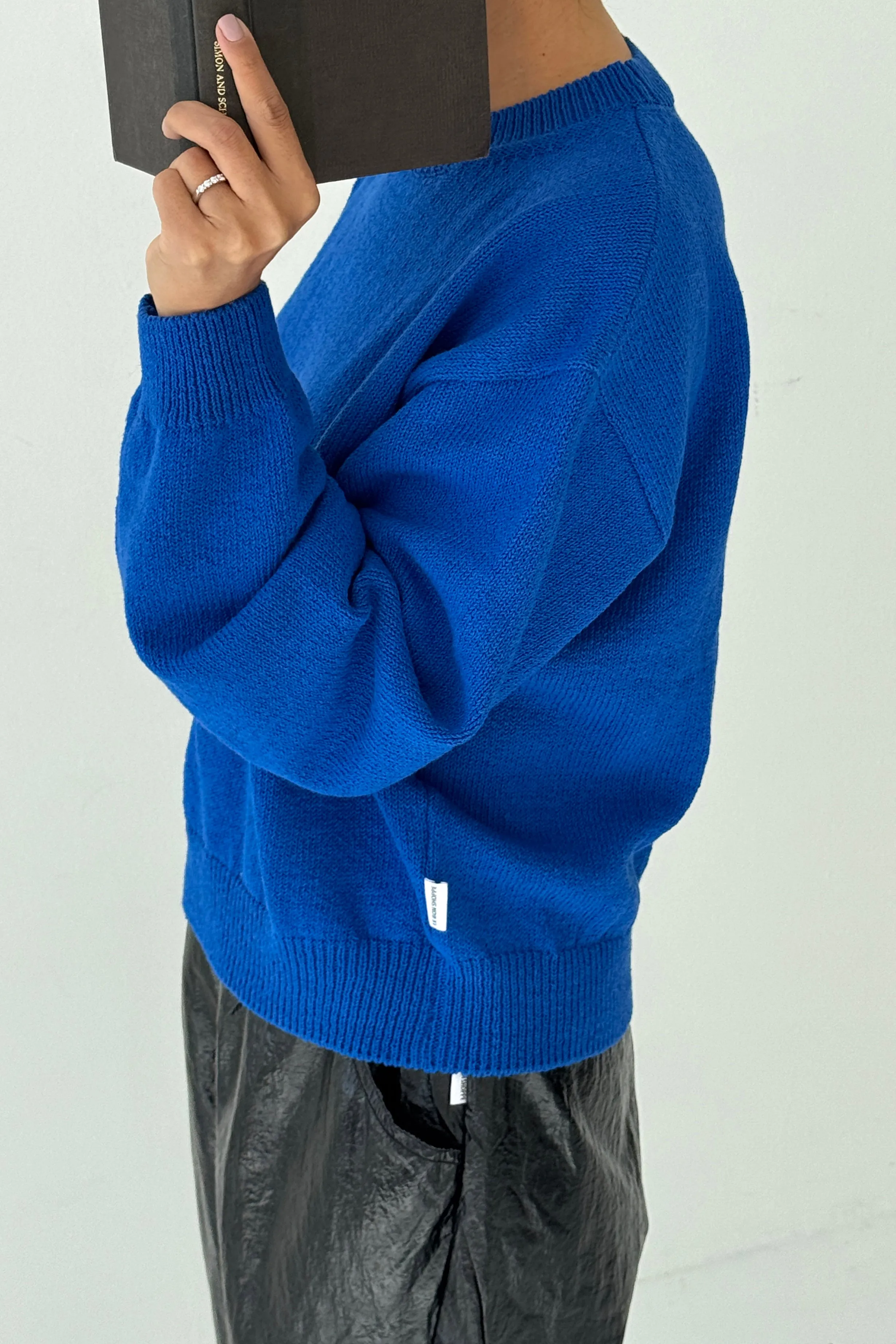 Milo Cotton Sweater - Cobalt sold by Le Bon Shoppe product image thumbnail 2