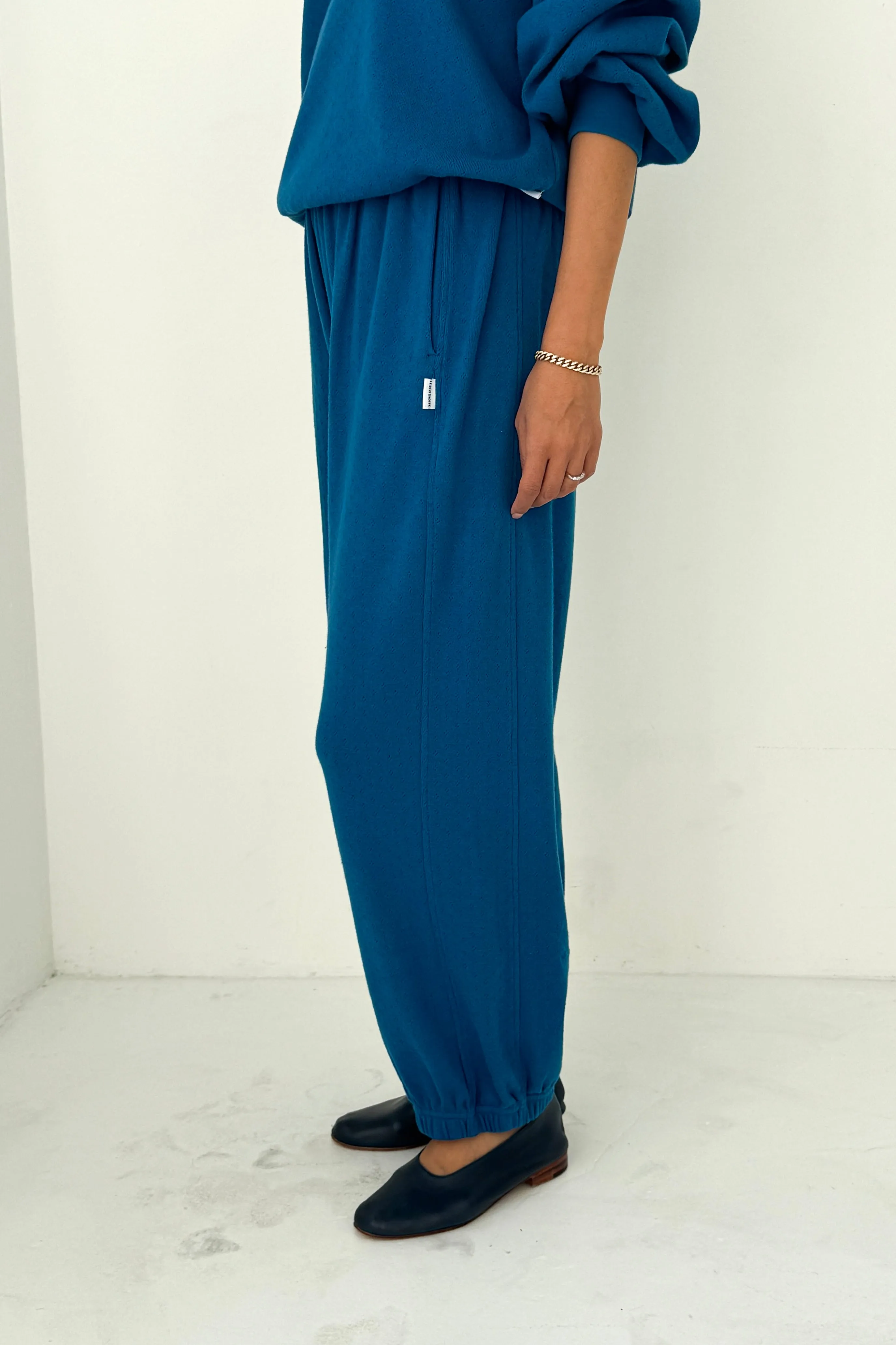 Pointelle Balloon Pants - Sea Blue sold by Le Bon Shoppe product image thumbnail 3