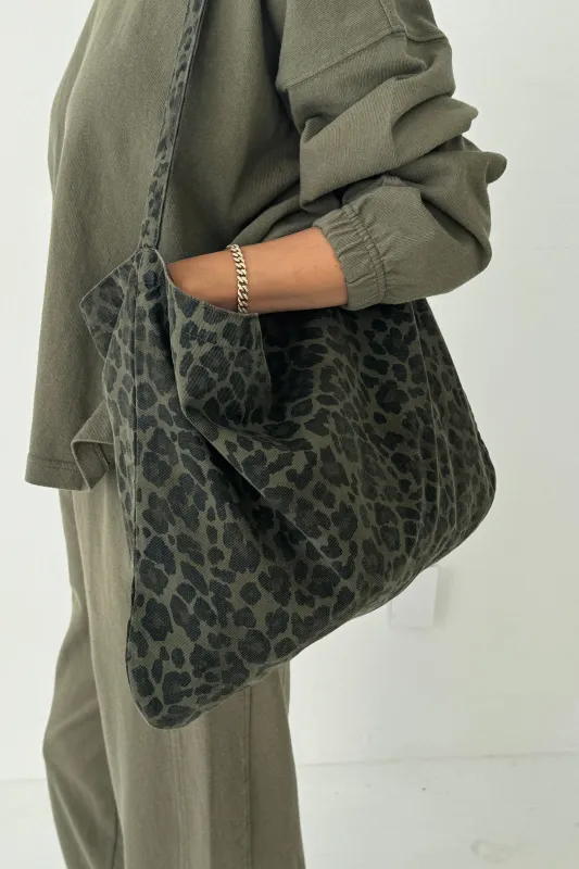 Happy Carry Bag - Fern Leopard sold by Le Bon Shoppe