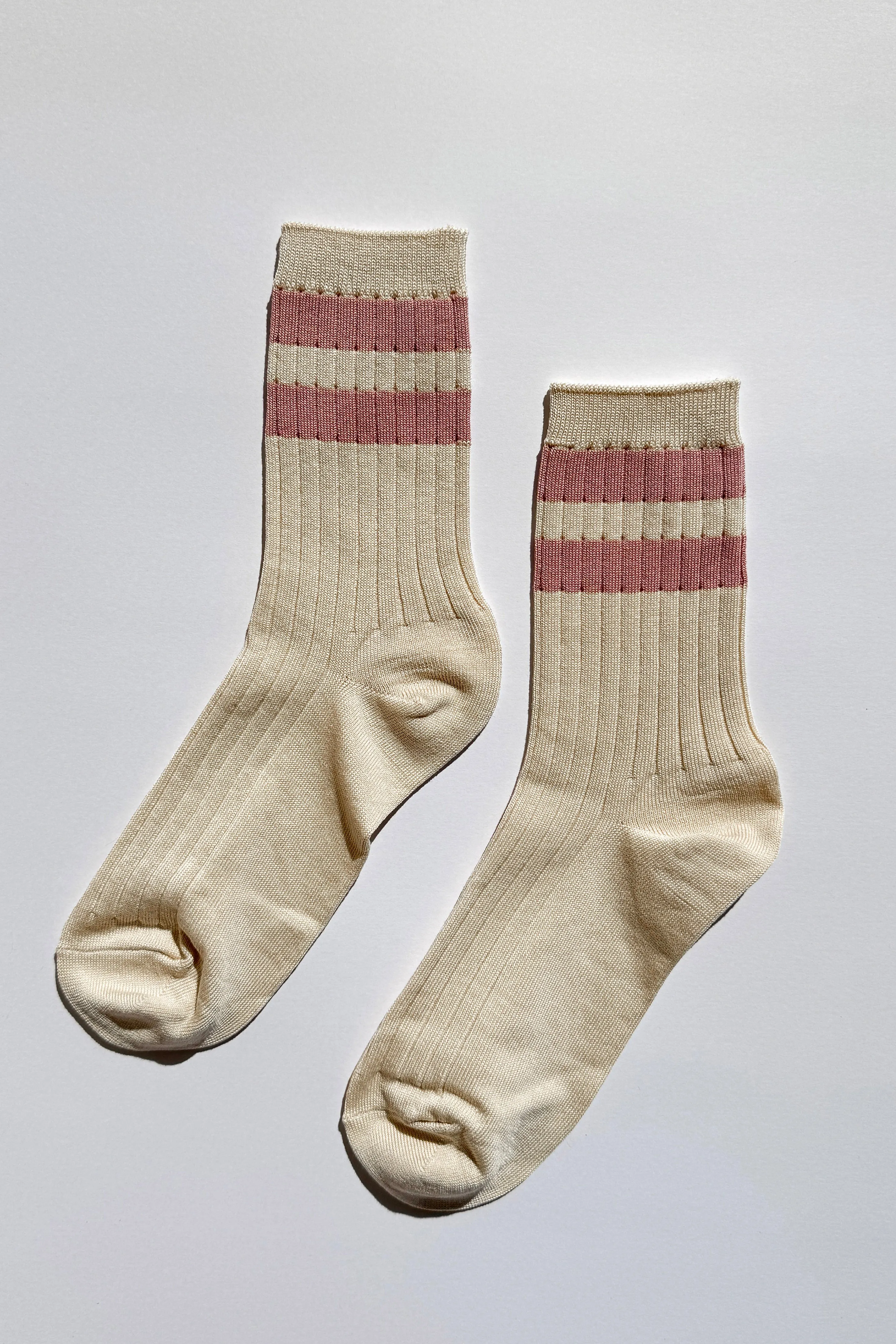 Her Varsity Socks - Rose sold by Le Bon Shoppe product image thumbnail 4