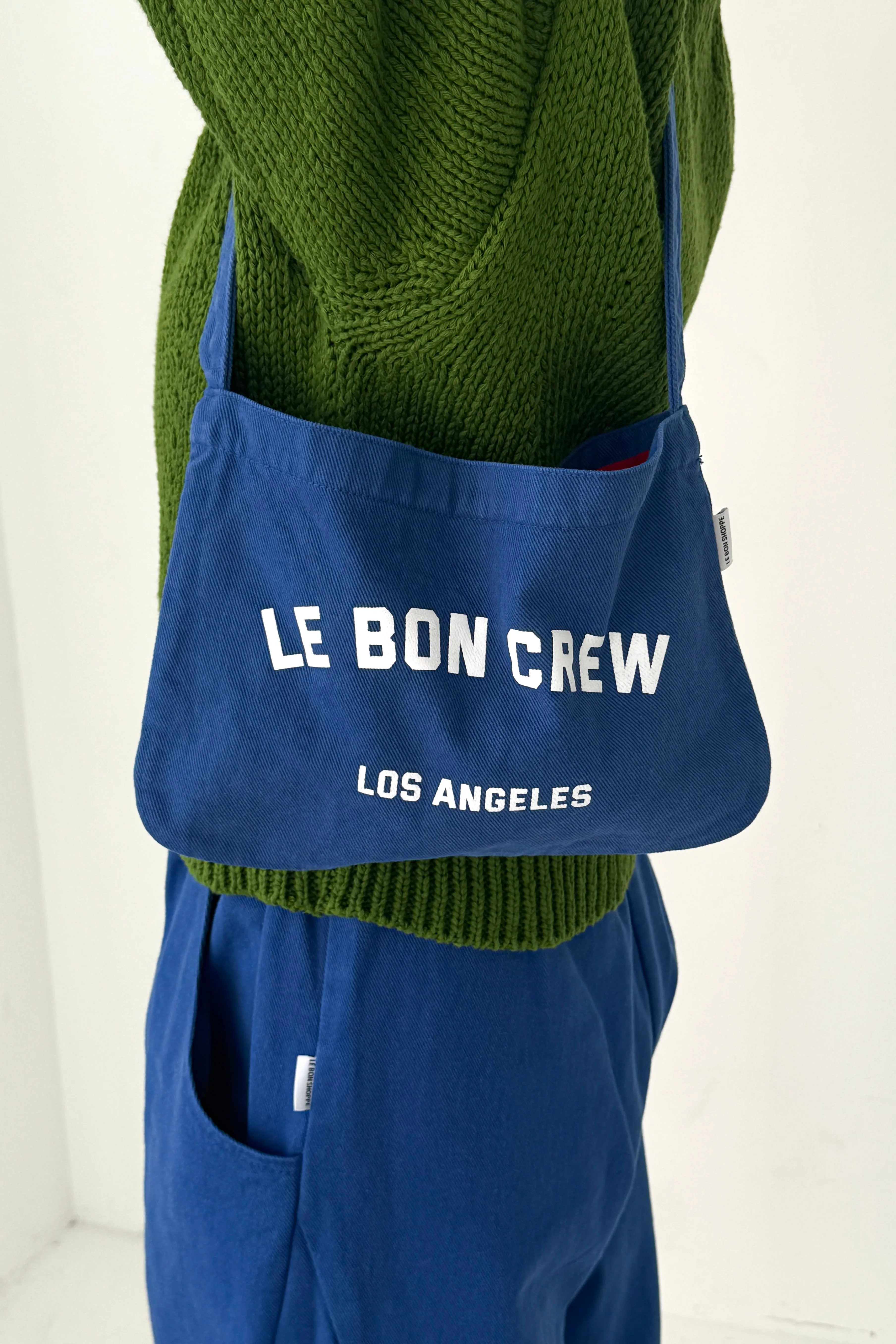 Petite Happy Carry Bag - Azure + White sold by Le Bon Shoppe