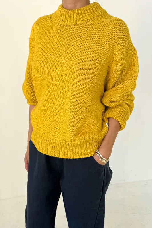Zoe Cotton Sweater - Honey made by Le Bon Shoppe