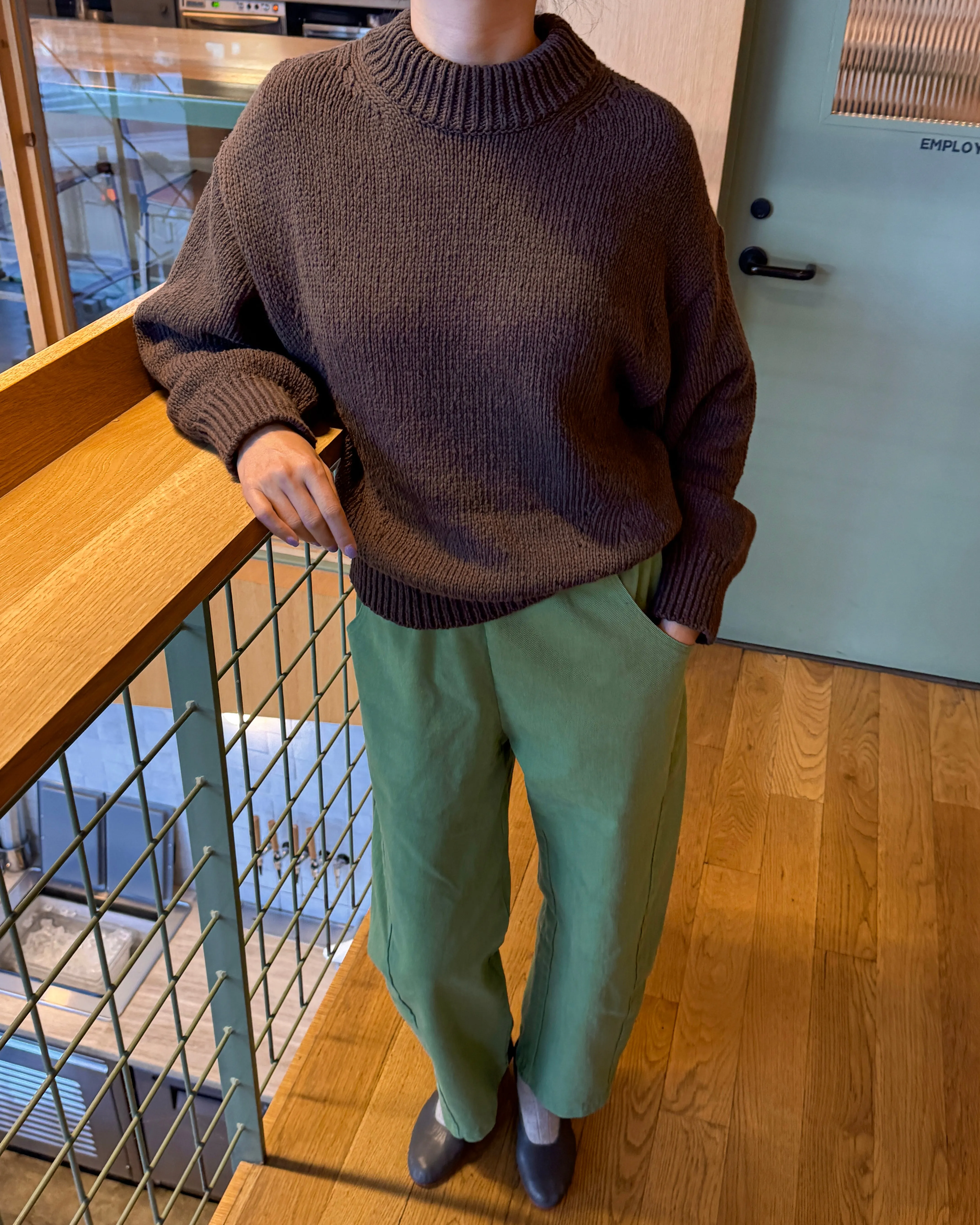 Zoe Cotton Sweater - Brown sold by Le Bon Shoppe product image thumbnail 4