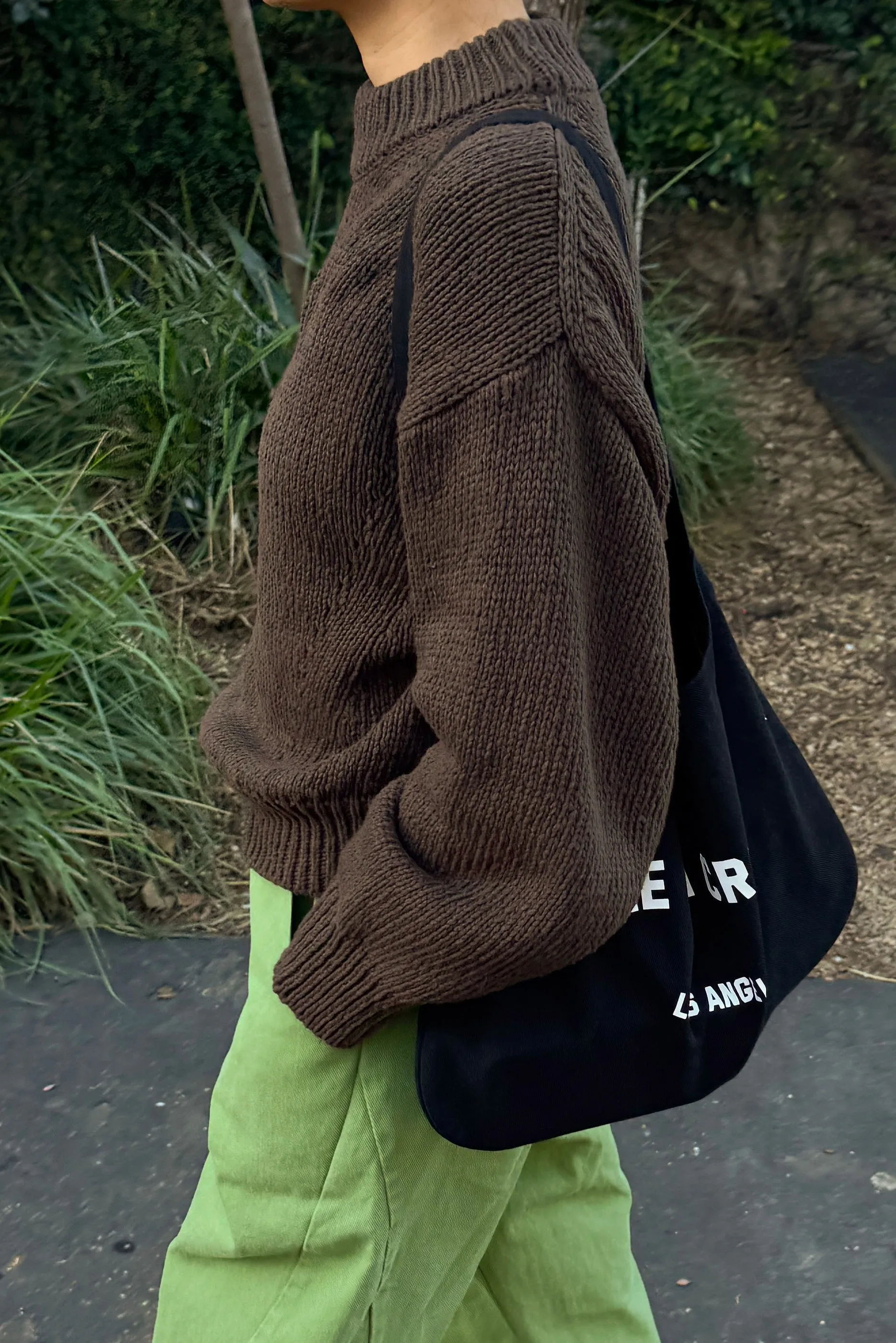 Zoe Cotton Sweater - Brown sold by Le Bon Shoppe product image thumbnail 2