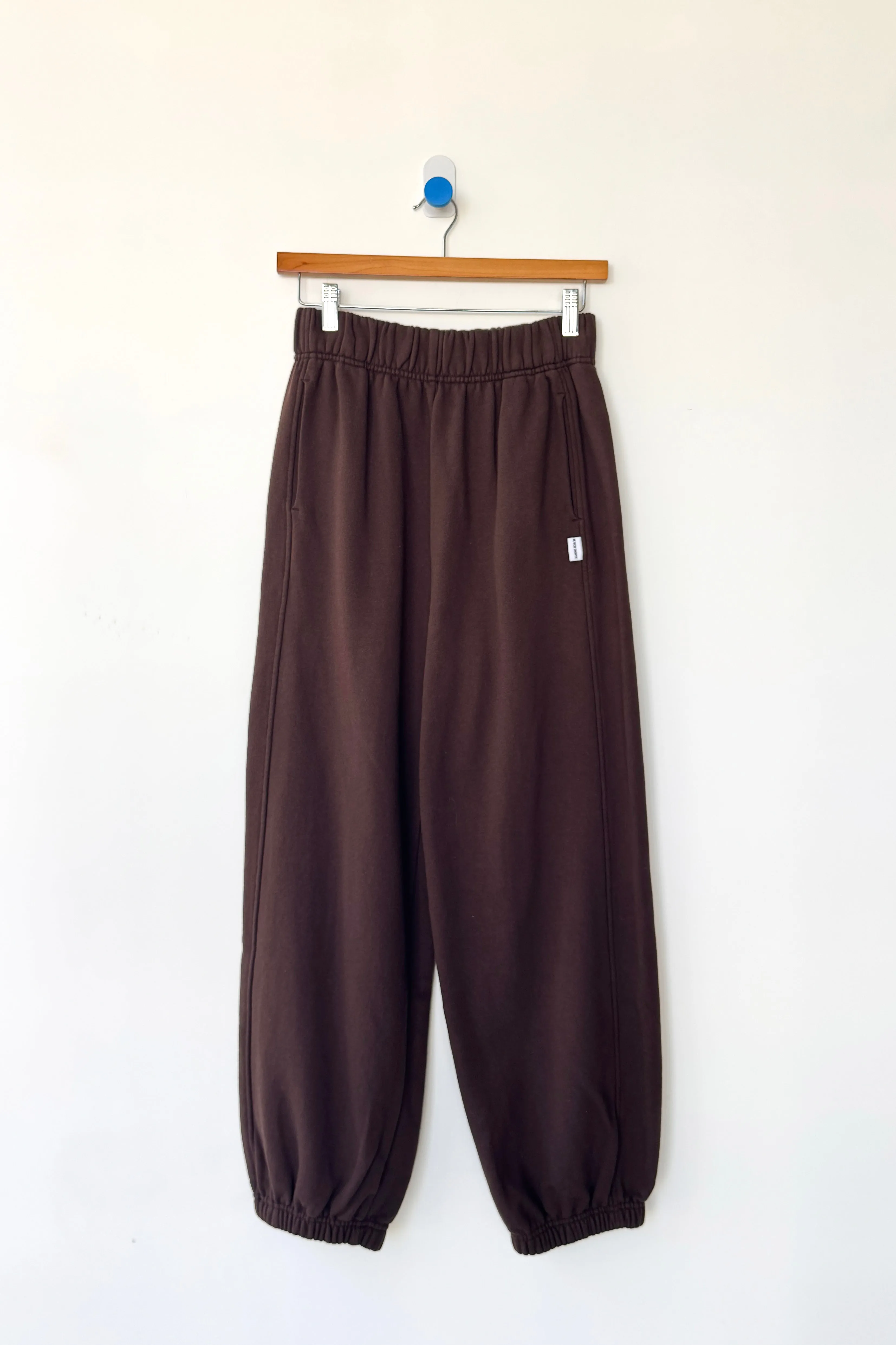 French Terry Balloon Pants - Cocoa Bean sold by Le Bon Shoppe product image thumbnail 3