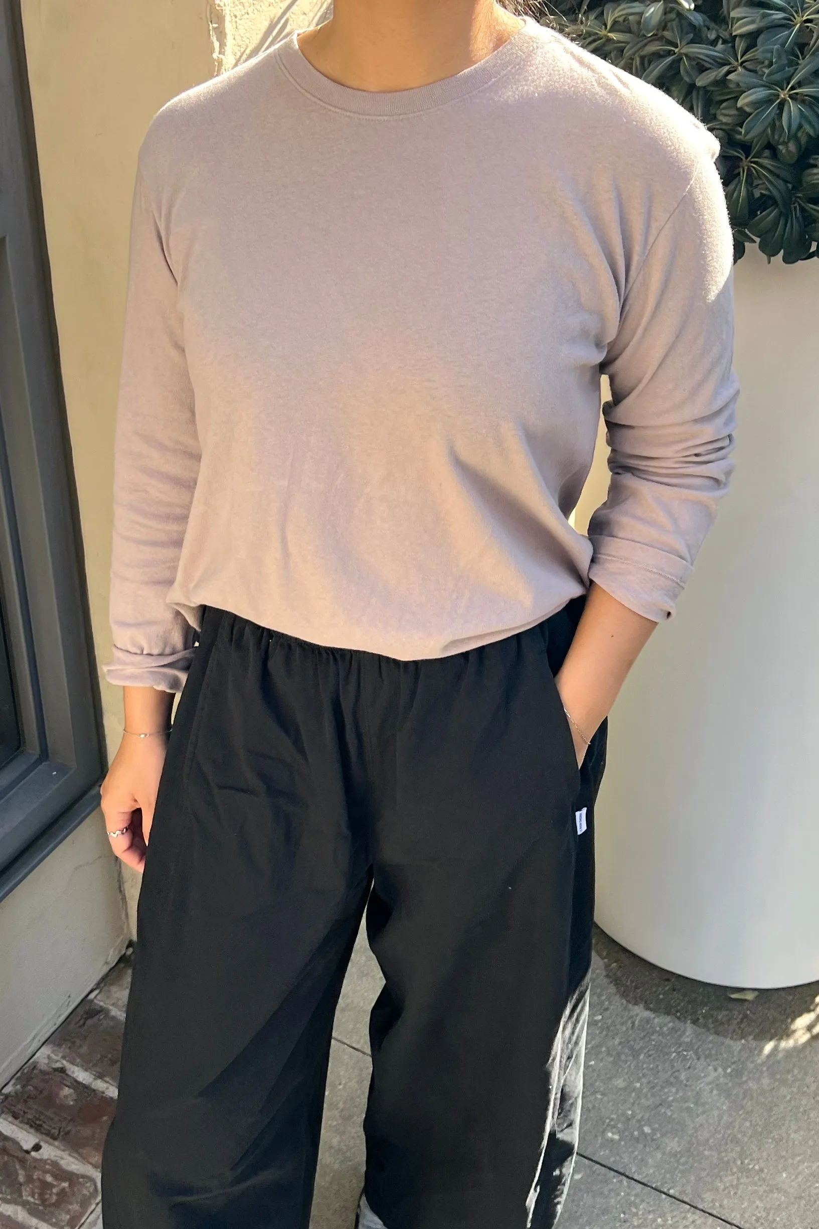 Foundation Long Sleeve Tee - Mushroom sold by Le Bon Shoppe