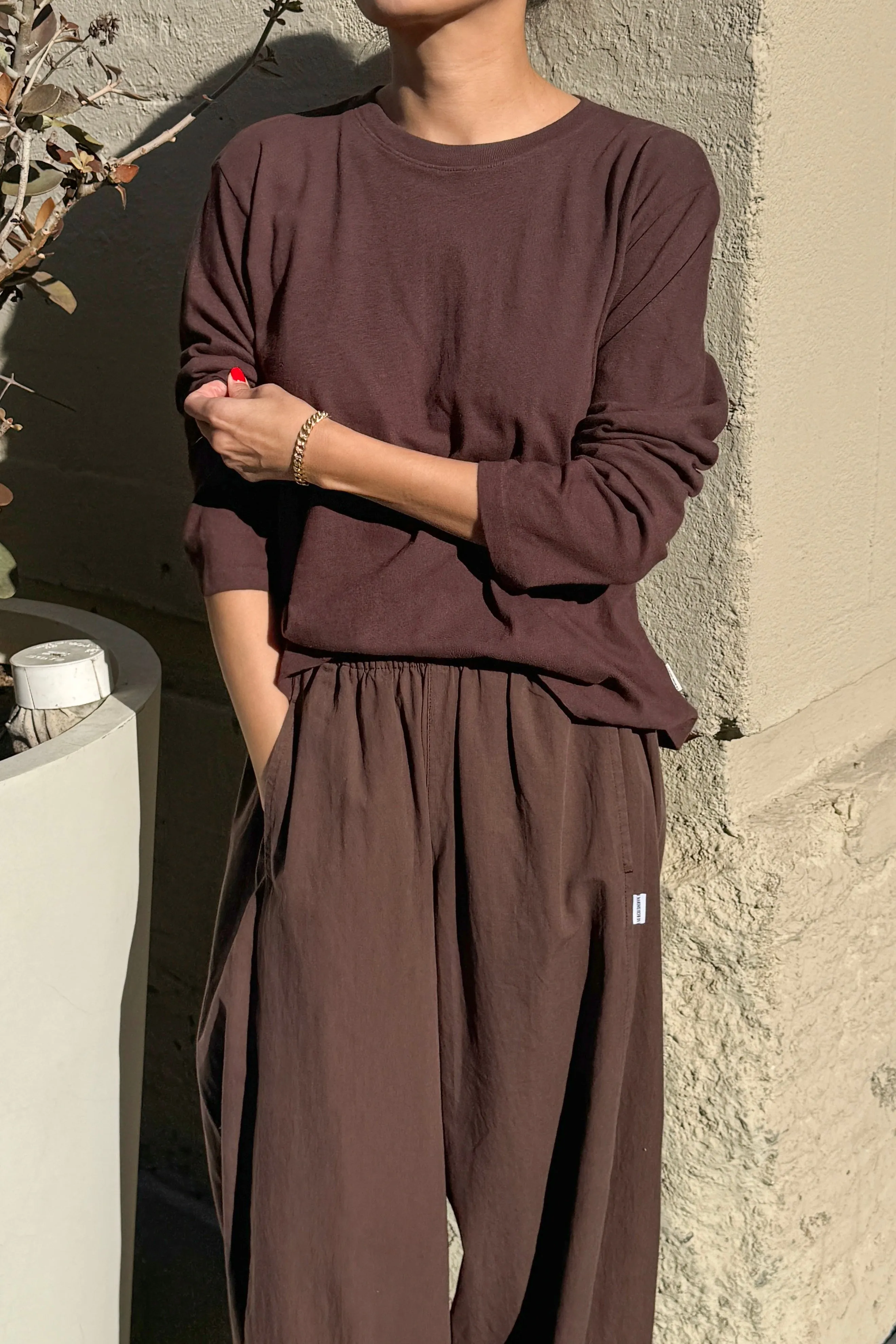 Foundation Long Sleeve Tee - Dark Cacao sold by Le Bon Shoppe product image thumbnail 3