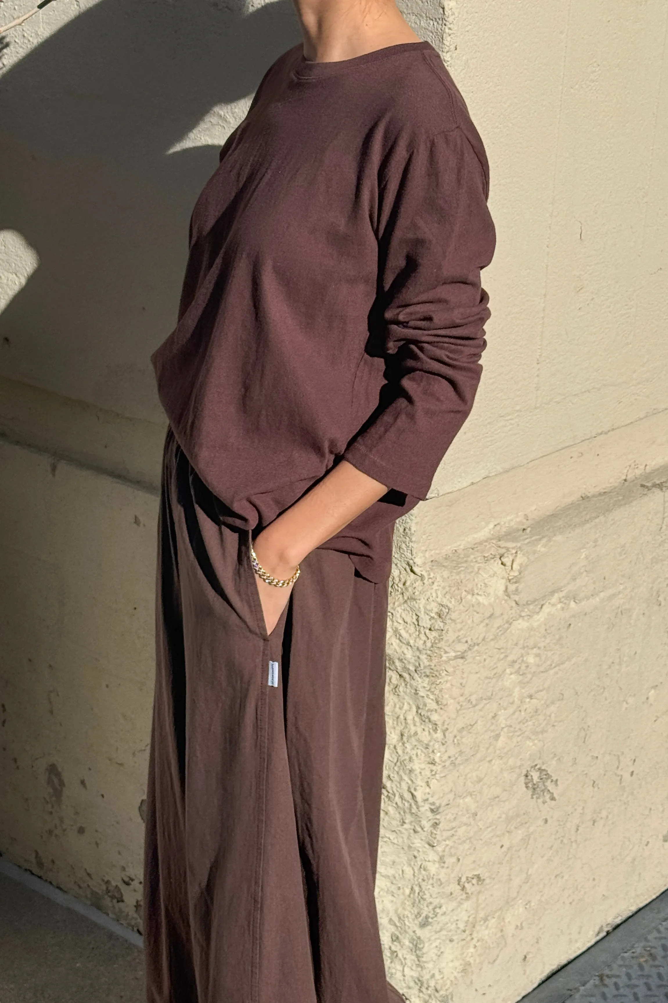 Foundation Long Sleeve Tee - Dark Cacao sold by Le Bon Shoppe product image thumbnail 2