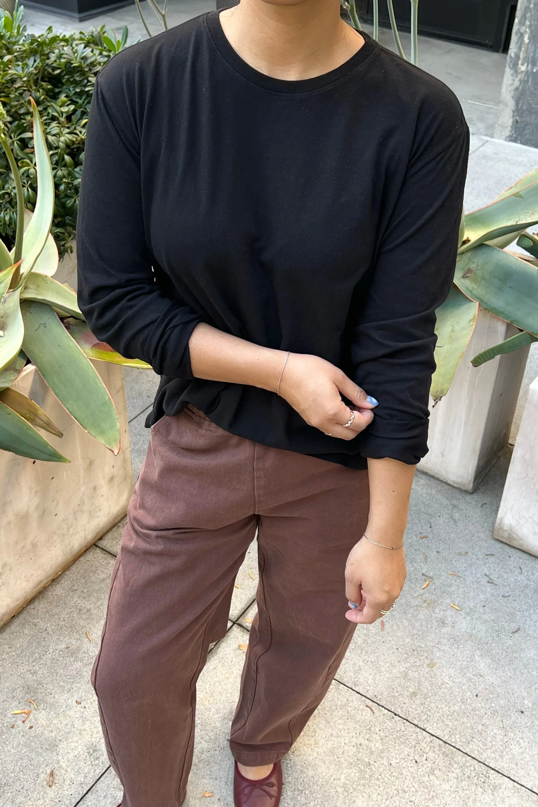 Foundation Long Sleeve Tee - True Black sold by Le Bon Shoppe product image thumbnail 3