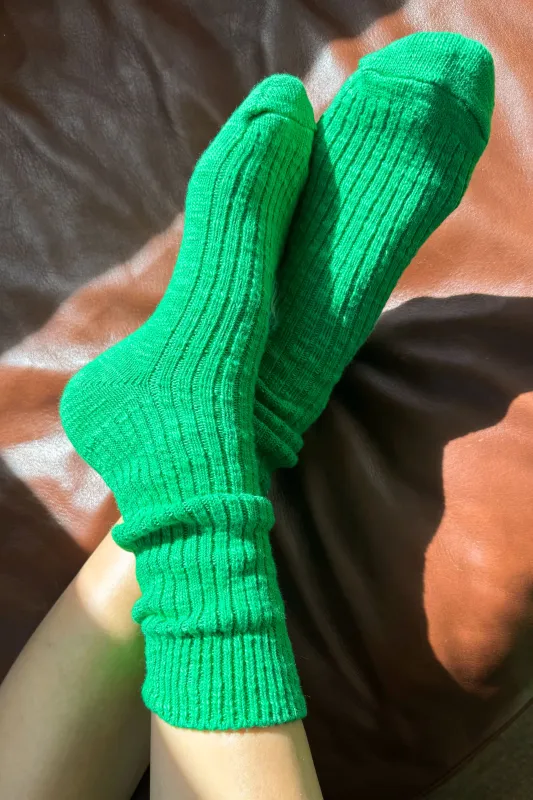 Cottage Socks - Spring Green sold by Le Bon Shoppe