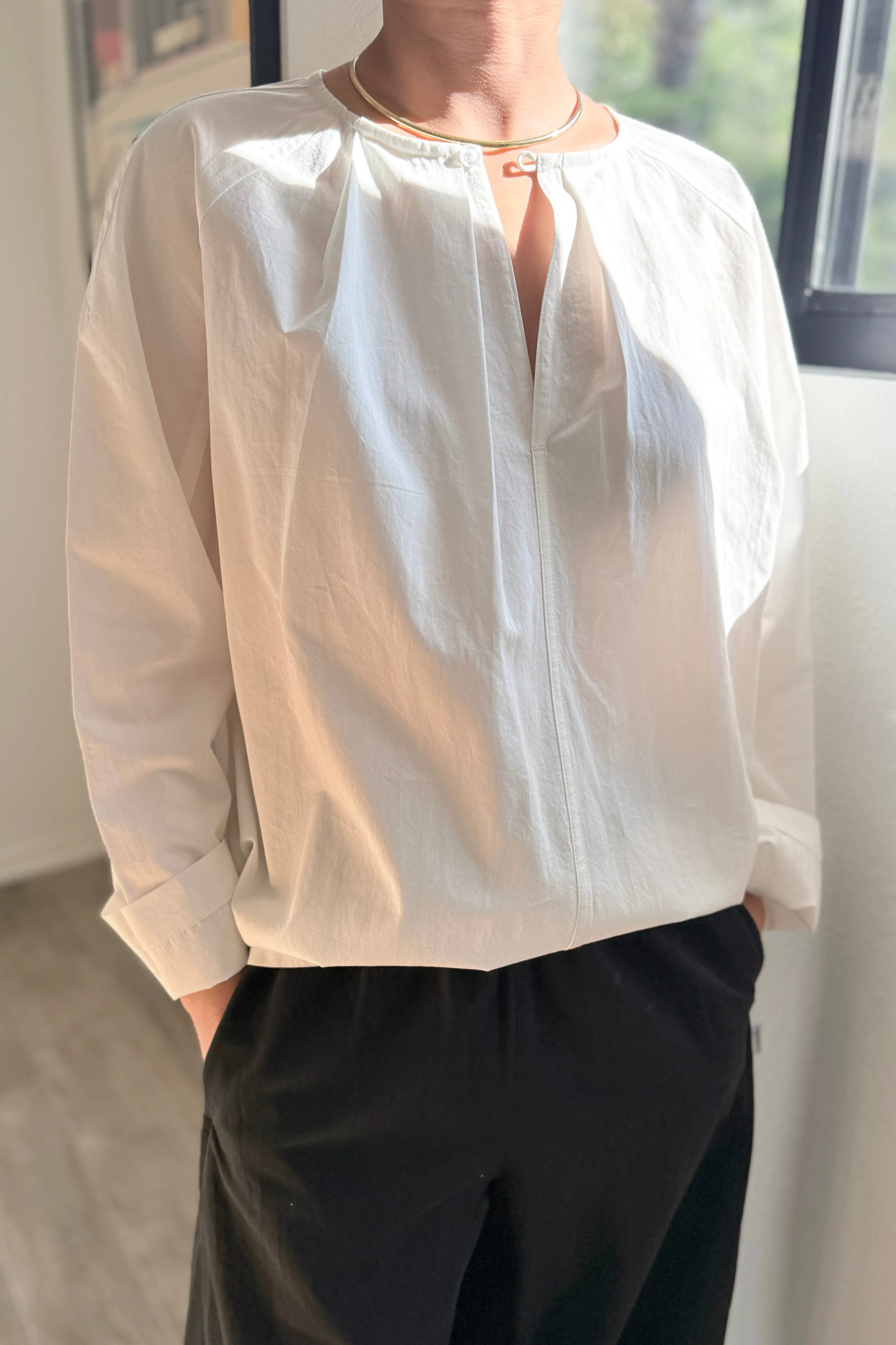 Julienne Long Sleeve Top - White sold by Le Bon Shoppe product image thumbnail 3