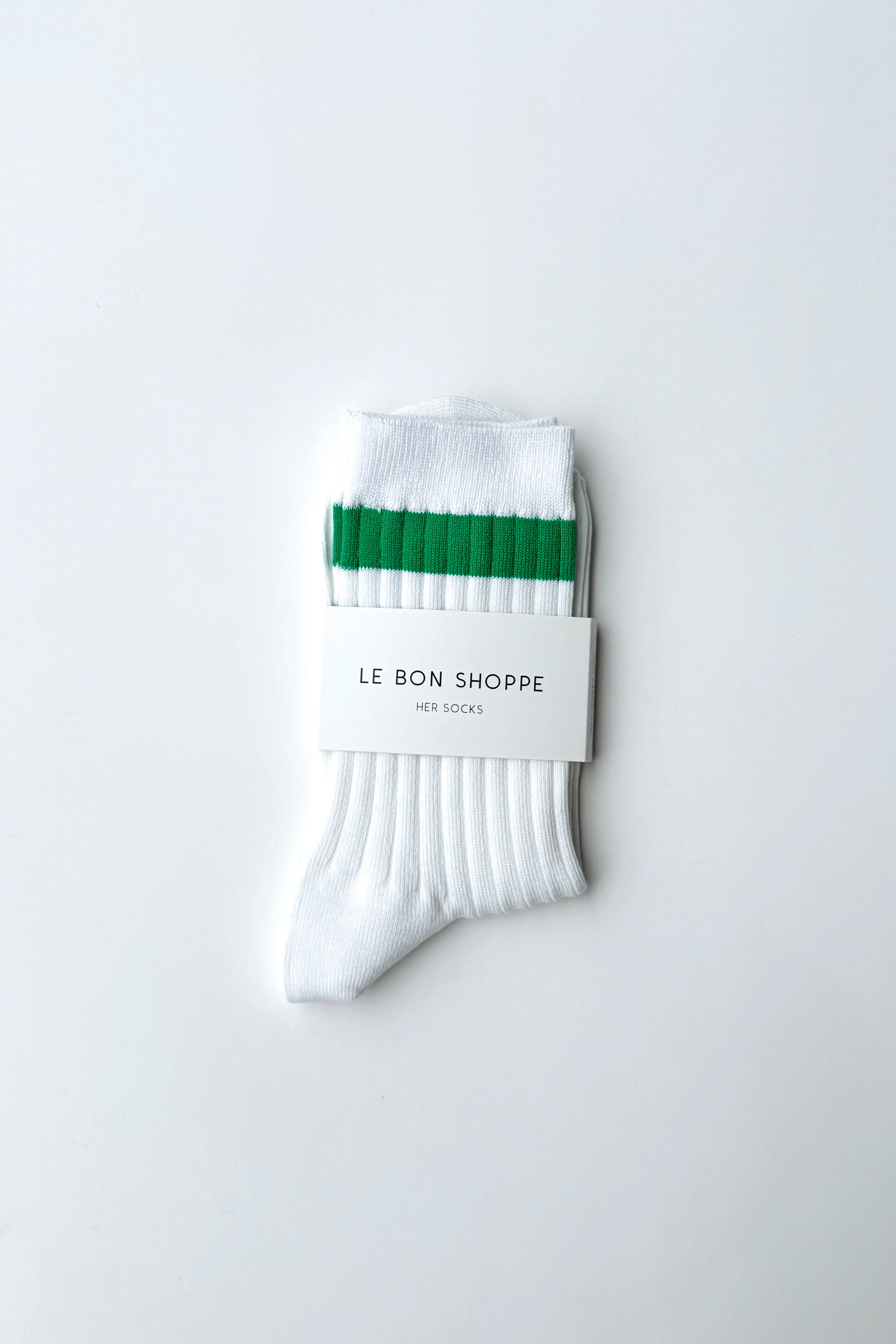 Her Varsity Socks - White Kelly sold by Le Bon Shoppe product image thumbnail 3