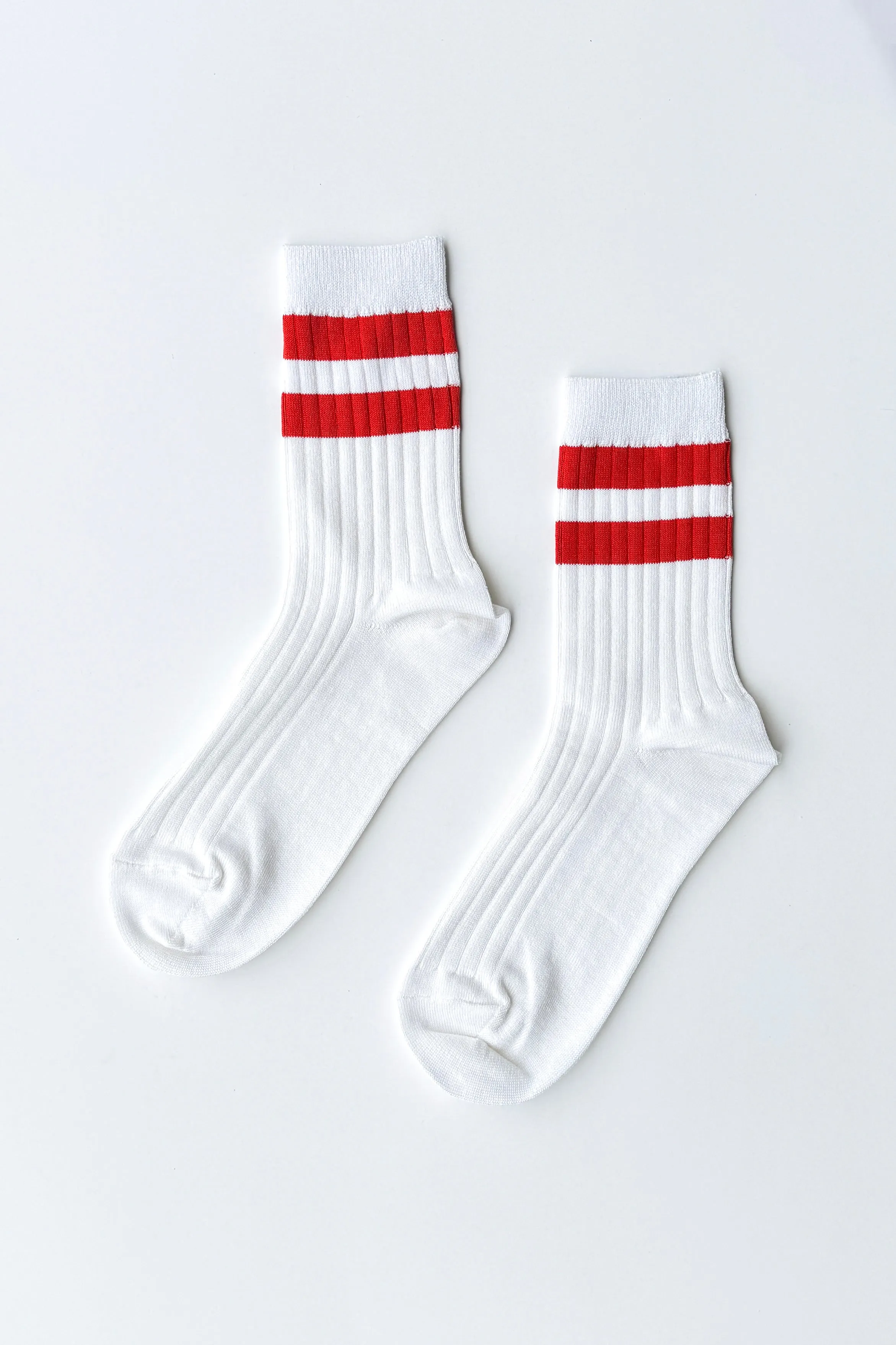 Her Varsity Socks - White Coral sold by Le Bon Shoppe product image thumbnail 5