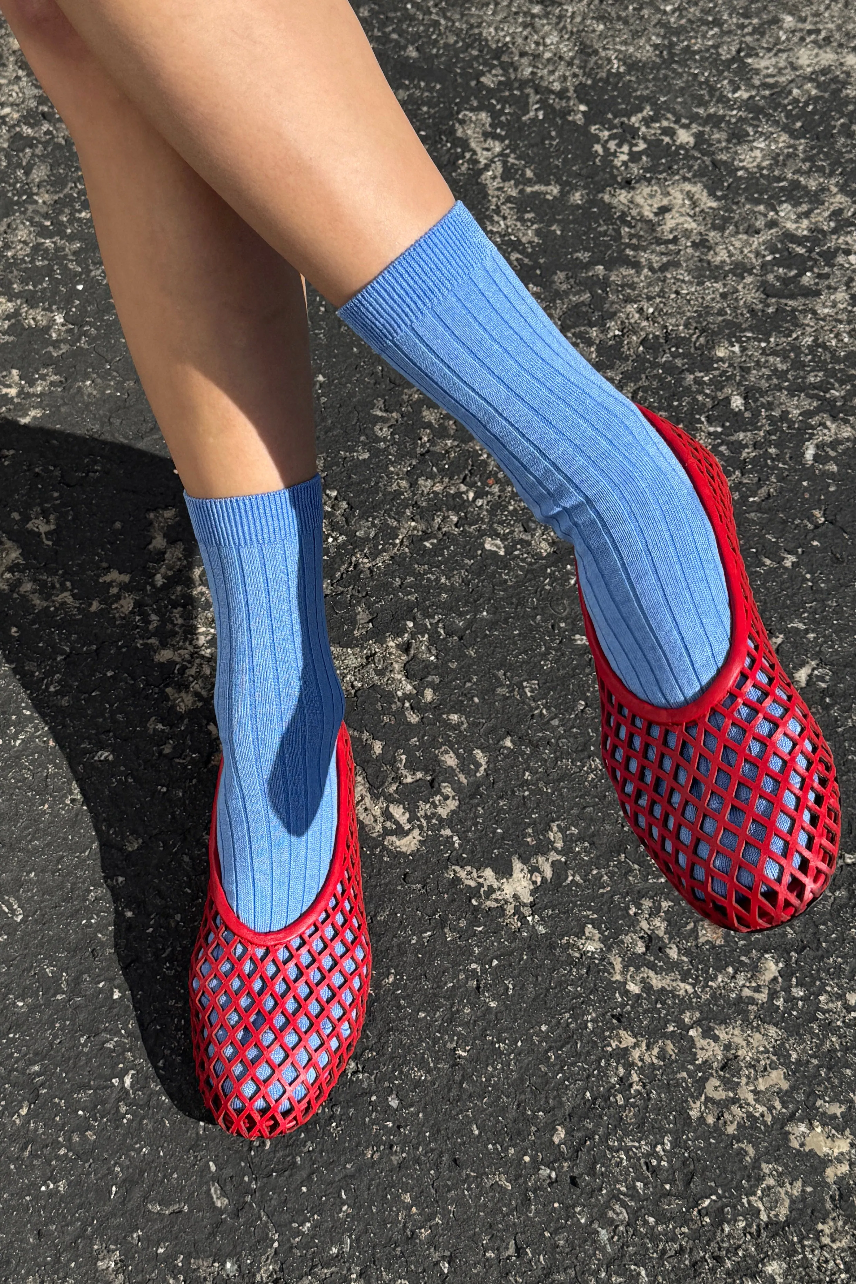 Her Socks (MC cotton) - Periwinkle sold by Le Bon Shoppe