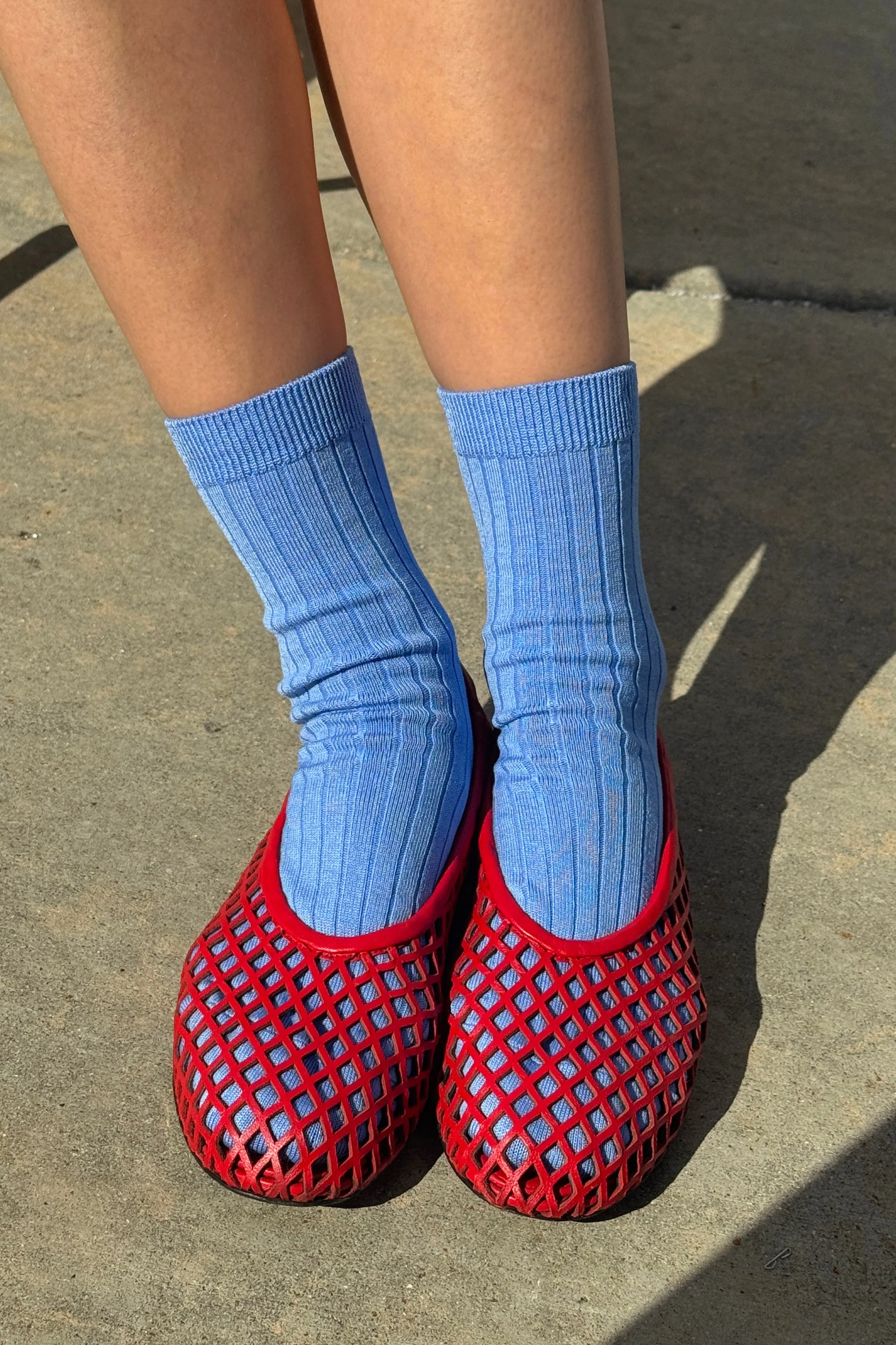 Her Socks (MC cotton) - Periwinkle sold by Le Bon Shoppe product image thumbnail 2