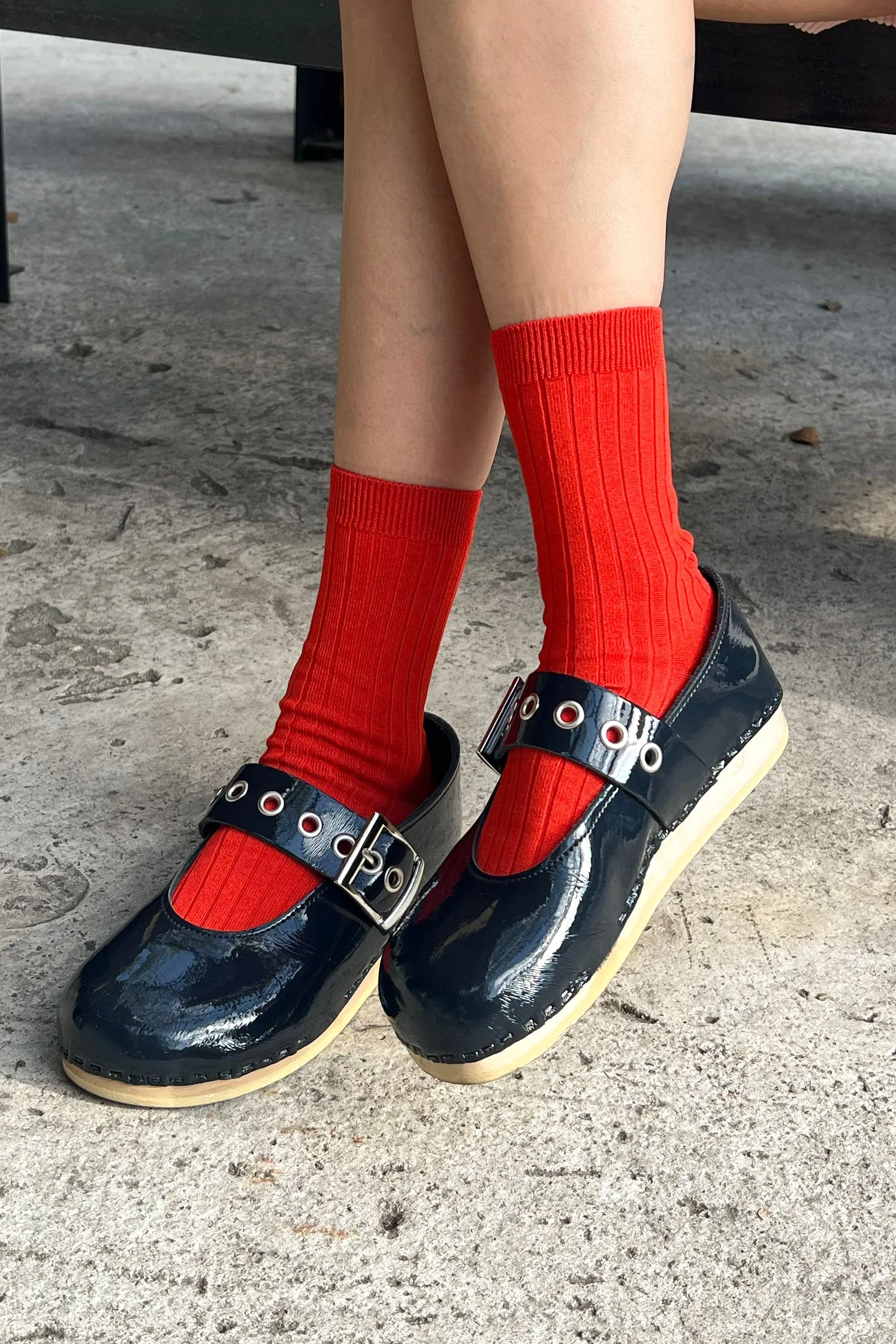 Her Socks (MC cotton) - Ketchup sold by Le Bon Shoppe