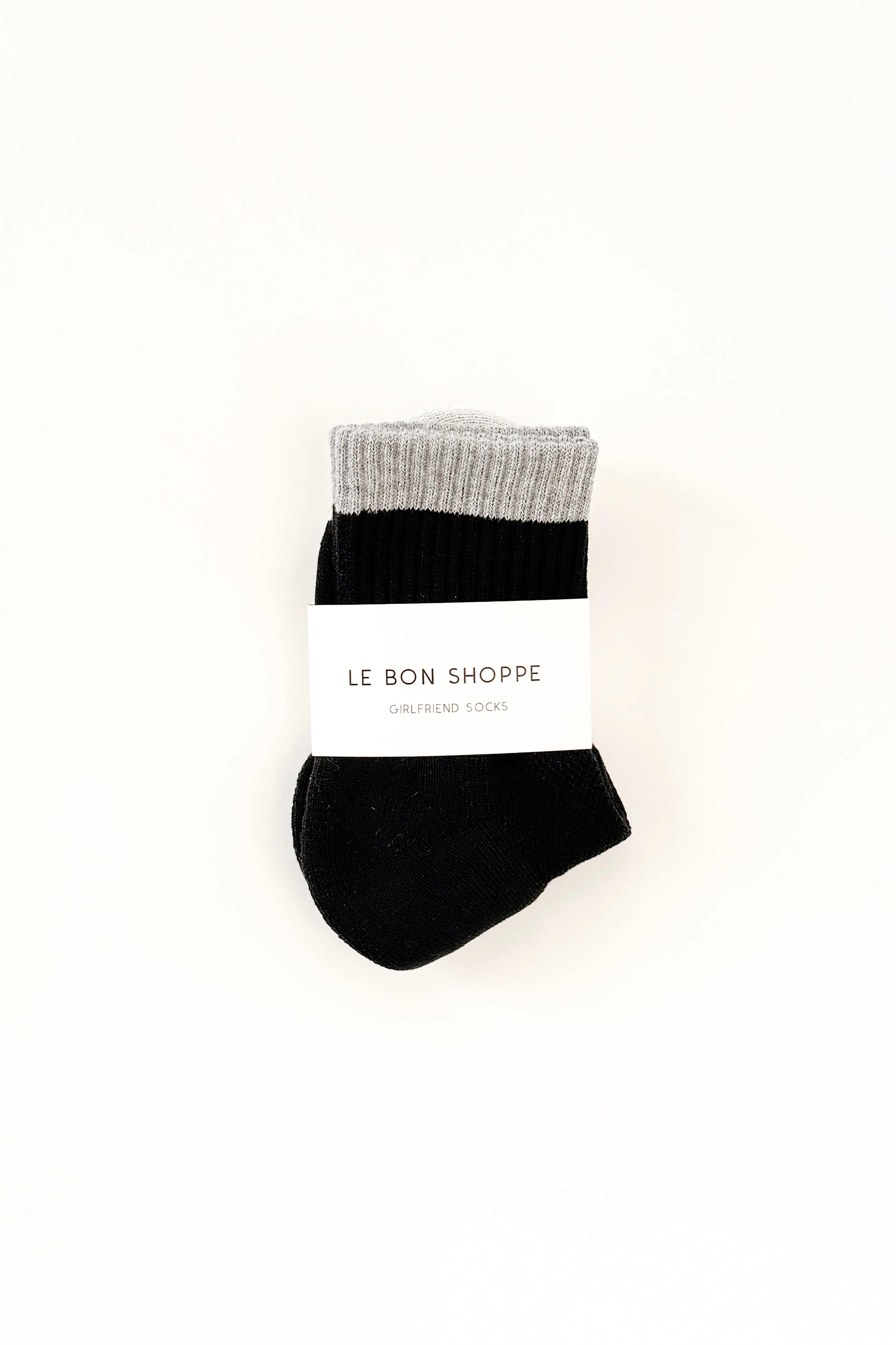 Color Block Girlfriend Socks - Black Grey sold by Le Bon Shoppe product image thumbnail 4