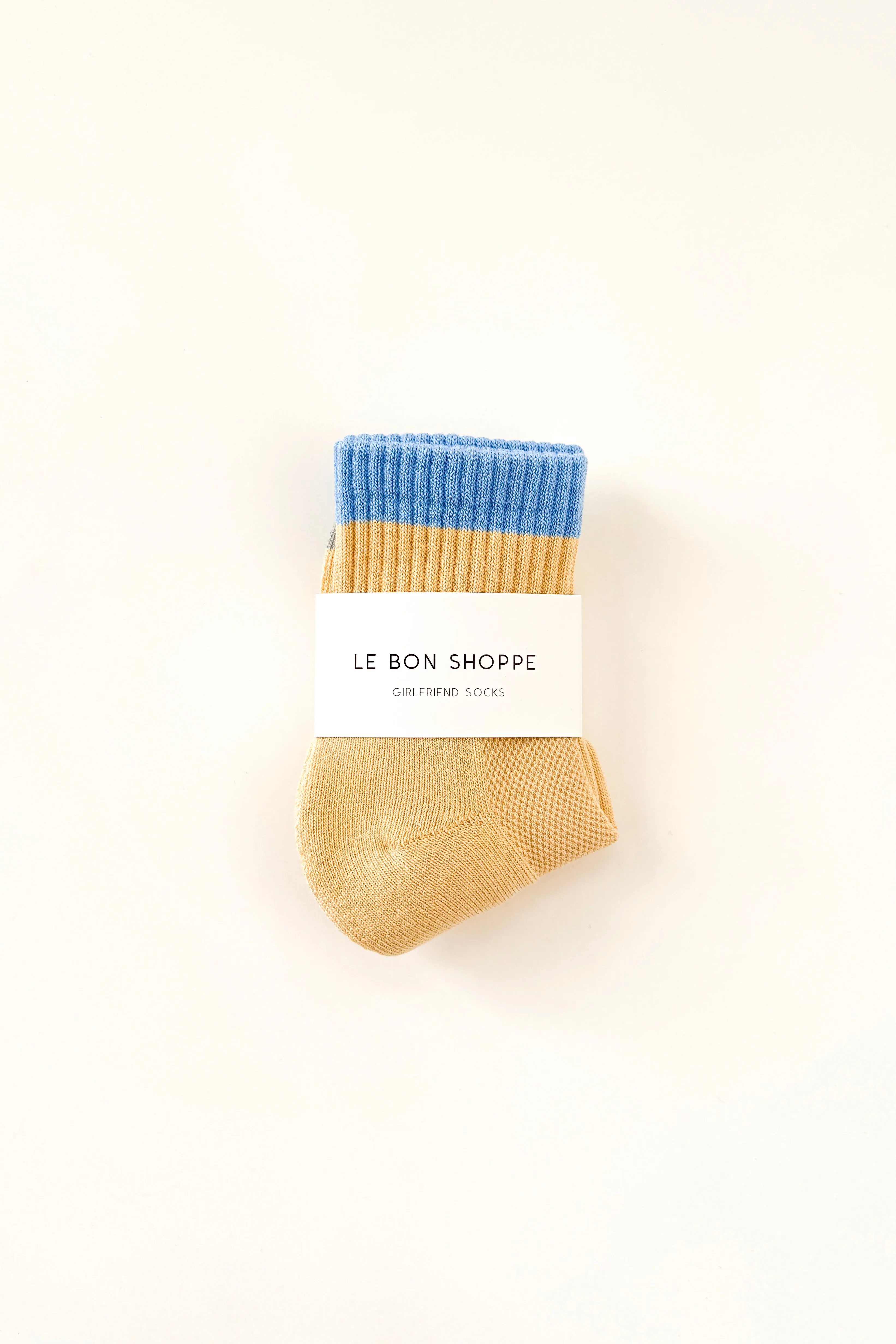 Color Block Girlfriend Socks - Yellow Blue sold by Le Bon Shoppe product image thumbnail 4