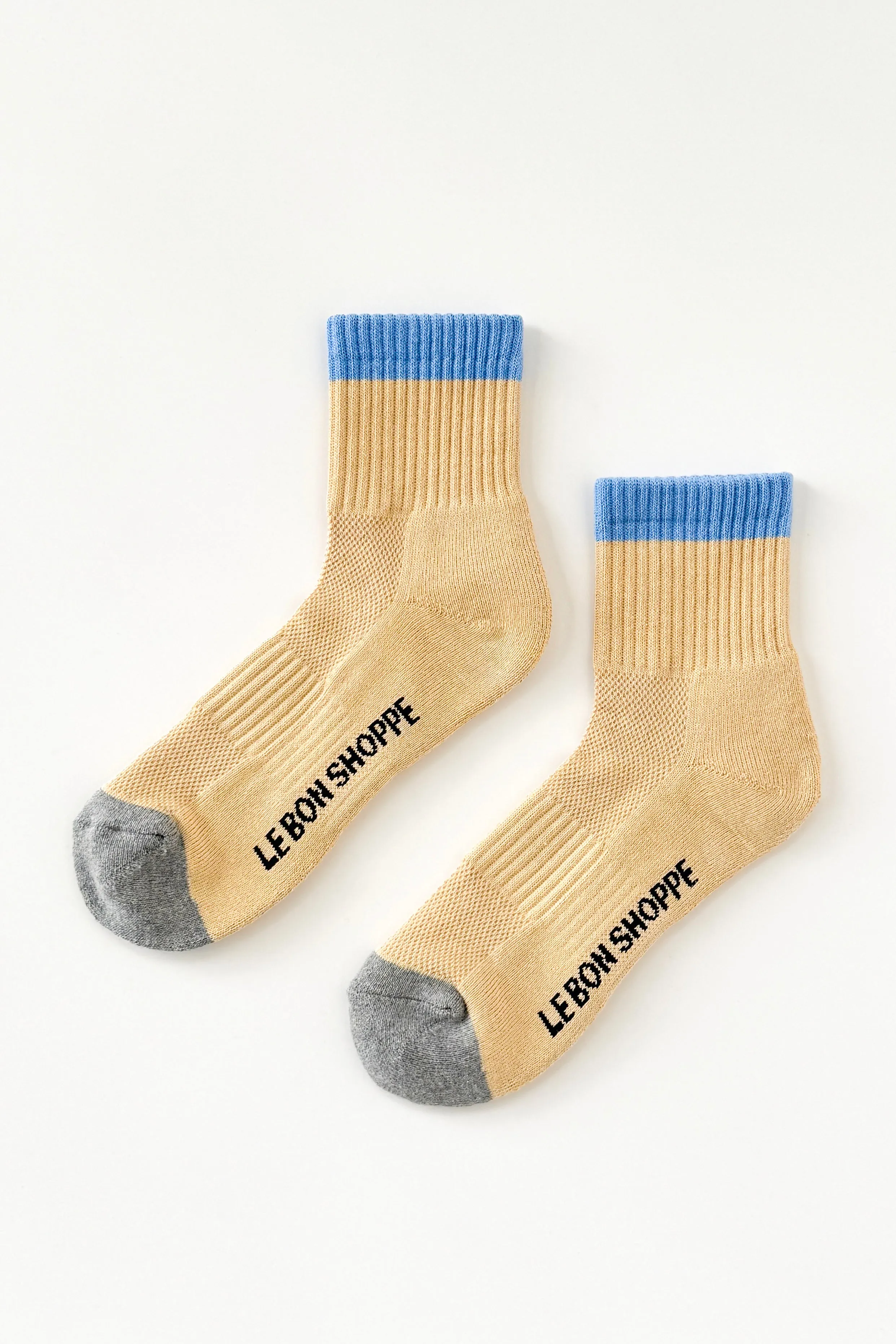 Color Block Girlfriend Socks - Yellow Blue sold by Le Bon Shoppe product image thumbnail 5