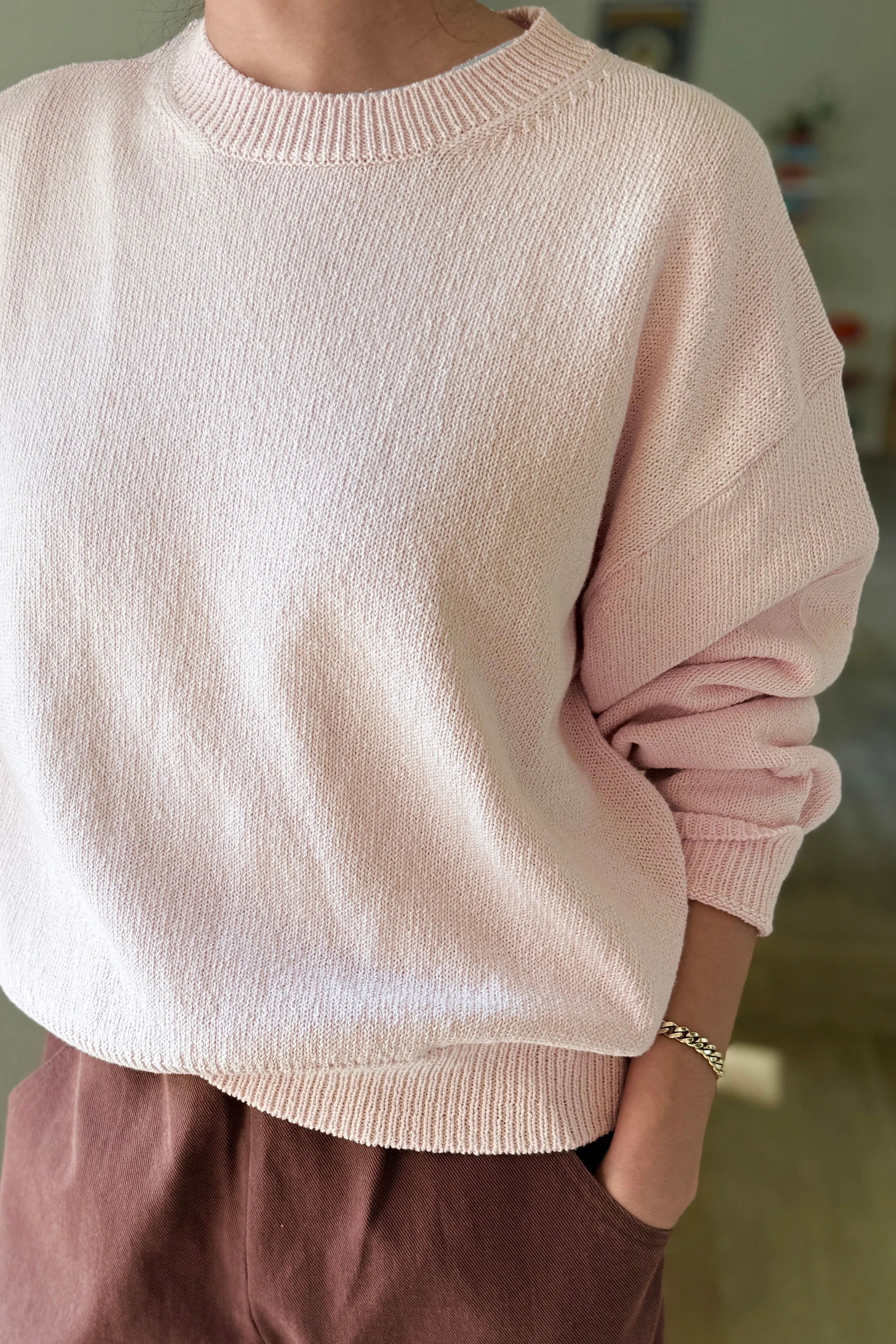 Milo Cotton Sweater - Rosé sold by Le Bon Shoppe product image thumbnail 3