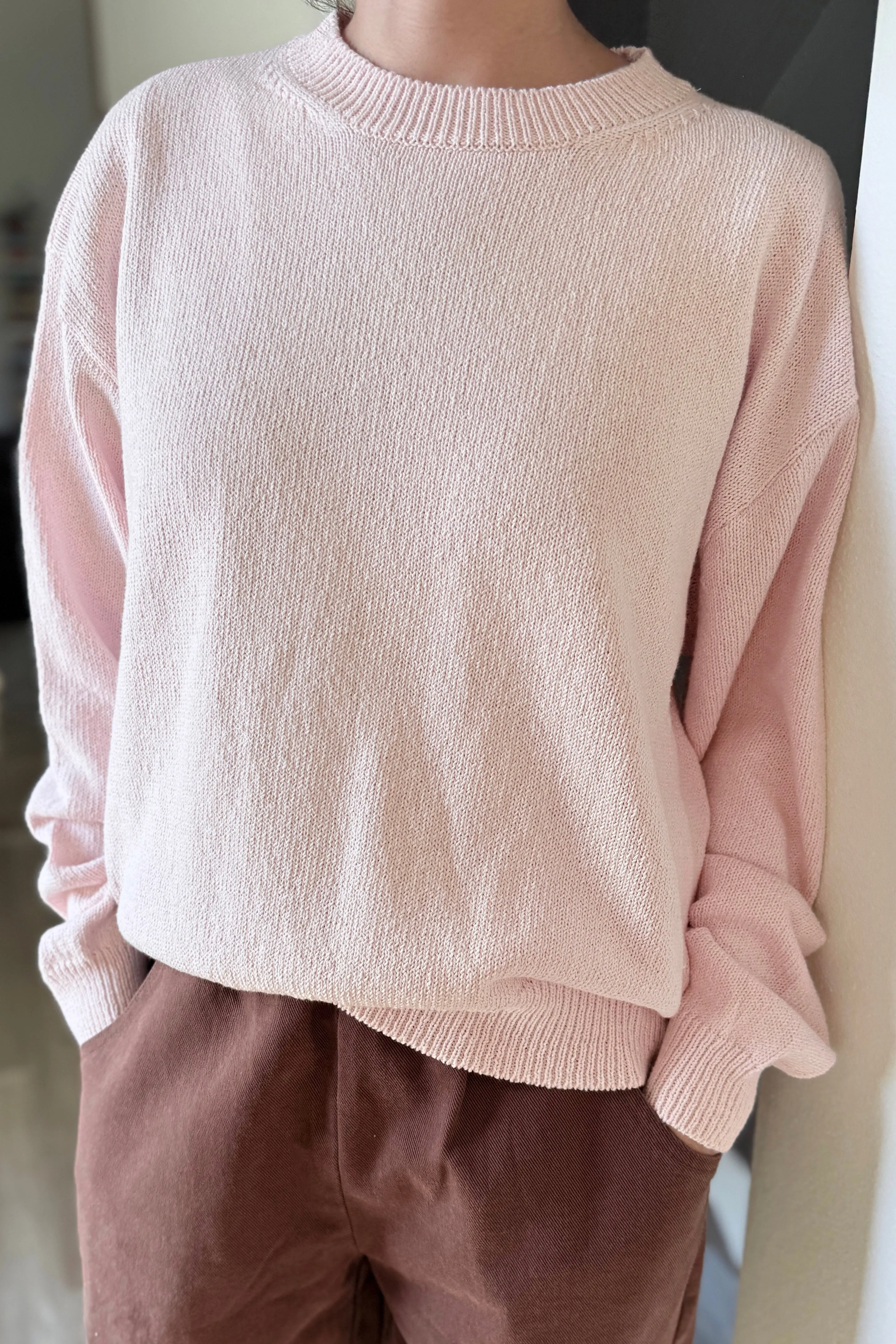 Milo Cotton Sweater - Rosé sold by Le Bon Shoppe