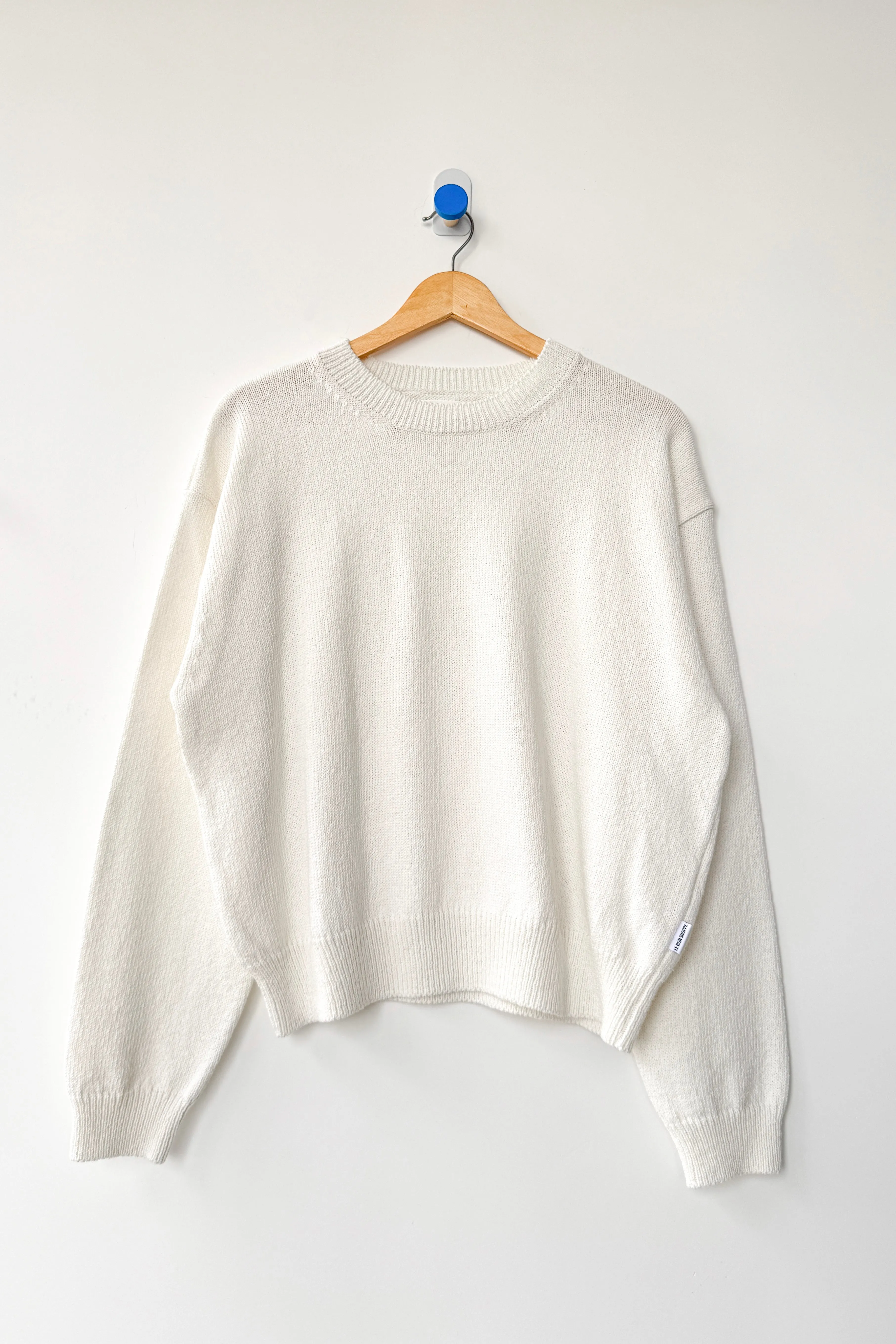 Milo Cotton Sweater - Clean White sold by Le Bon Shoppe product image thumbnail 4