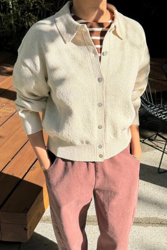 The Club Cardigan - Naturel made by Le Bon Shoppe