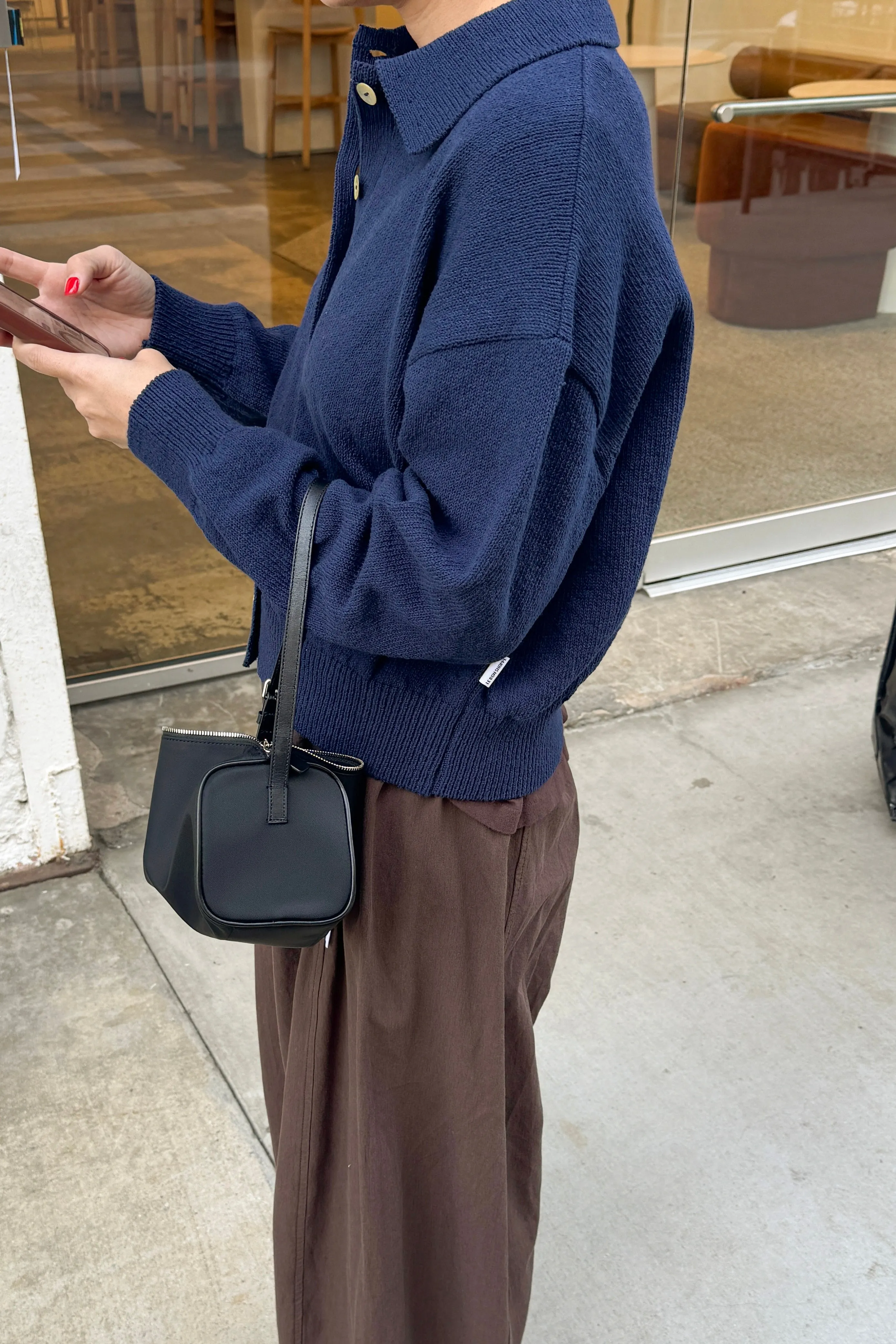 The Club Cardigan - Navy sold by Le Bon Shoppe product image thumbnail 2