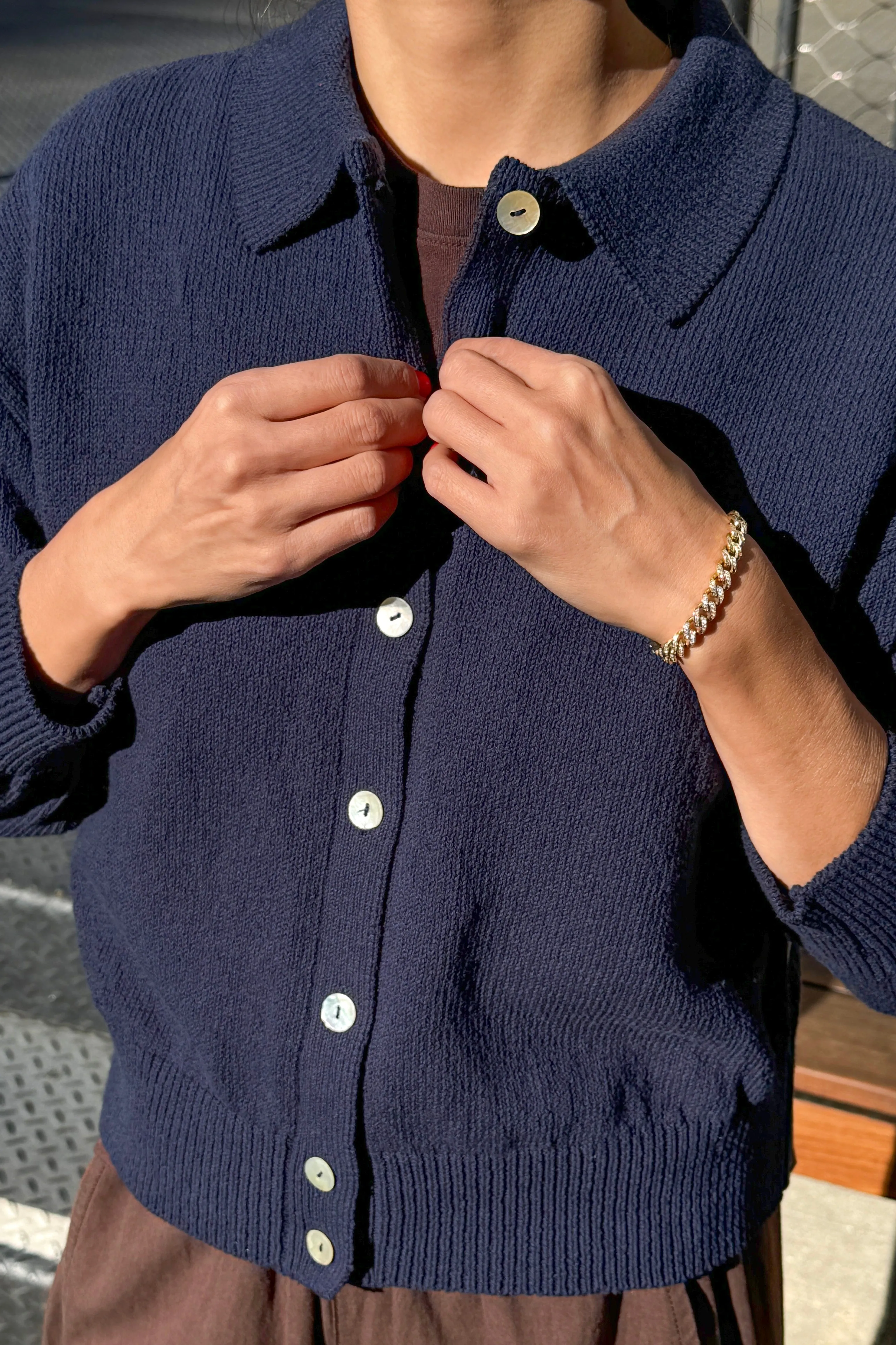 The Club Cardigan - Navy sold by Le Bon Shoppe product image thumbnail 3