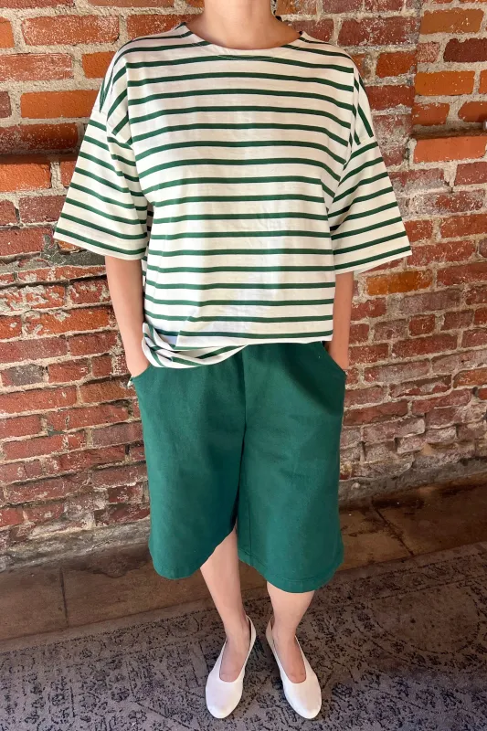 Voyage Tee - Pine Stripe sold by Le Bon Shoppe