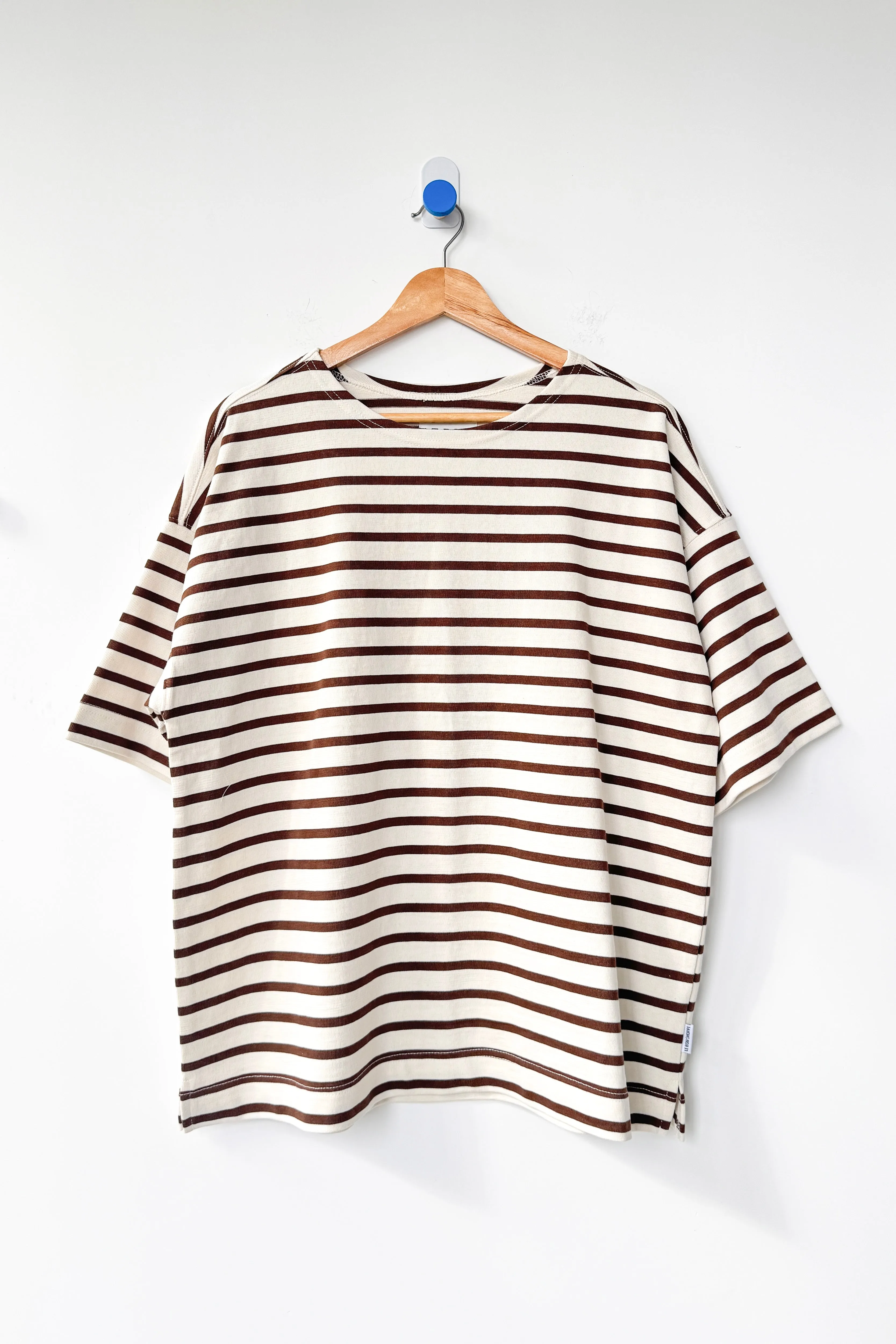 Voyage Tee - Coffee Stripe sold by Le Bon Shoppe product image thumbnail 4