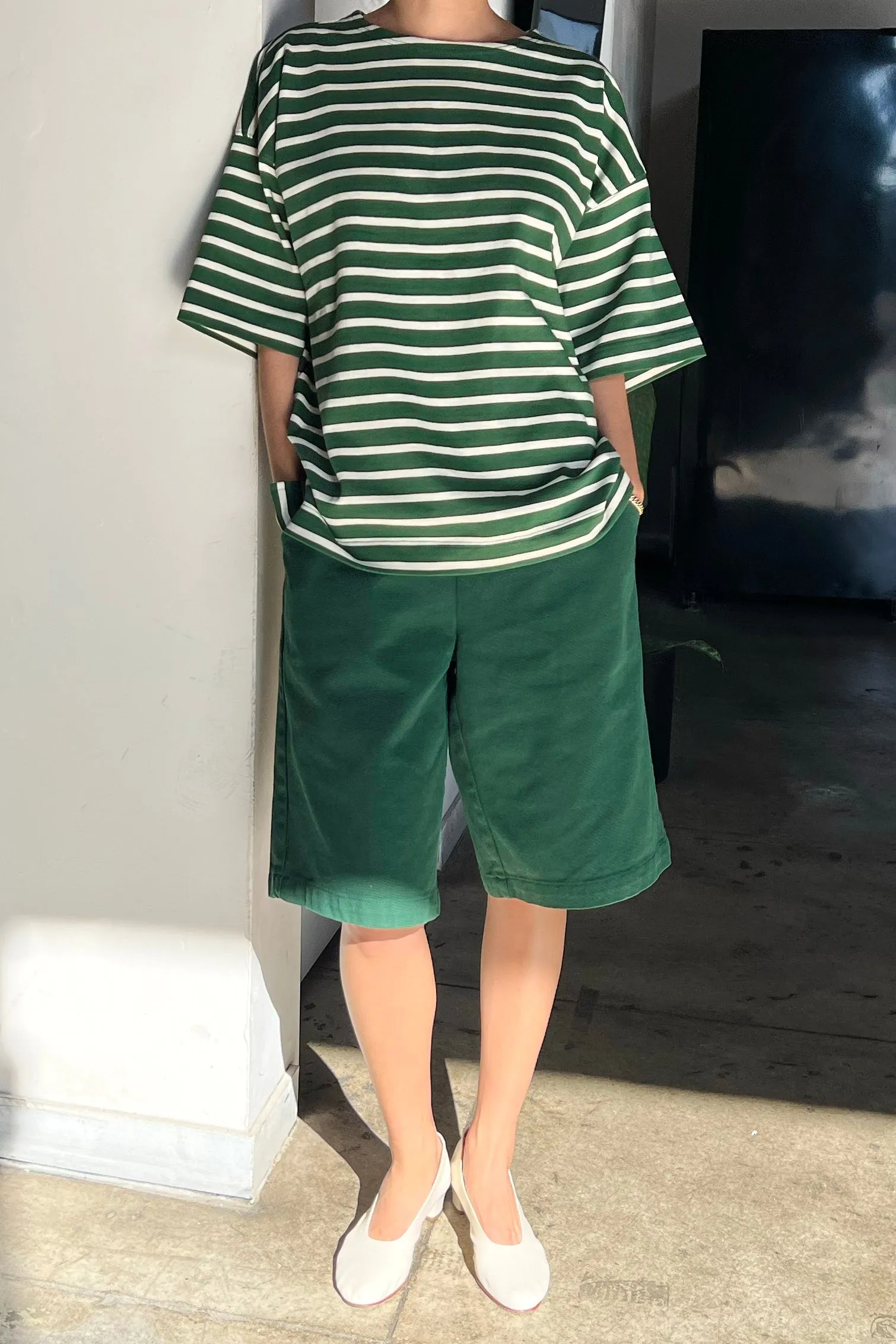 Voyage Tee - White Stripe on Pine sold by Le Bon Shoppe product image thumbnail 4