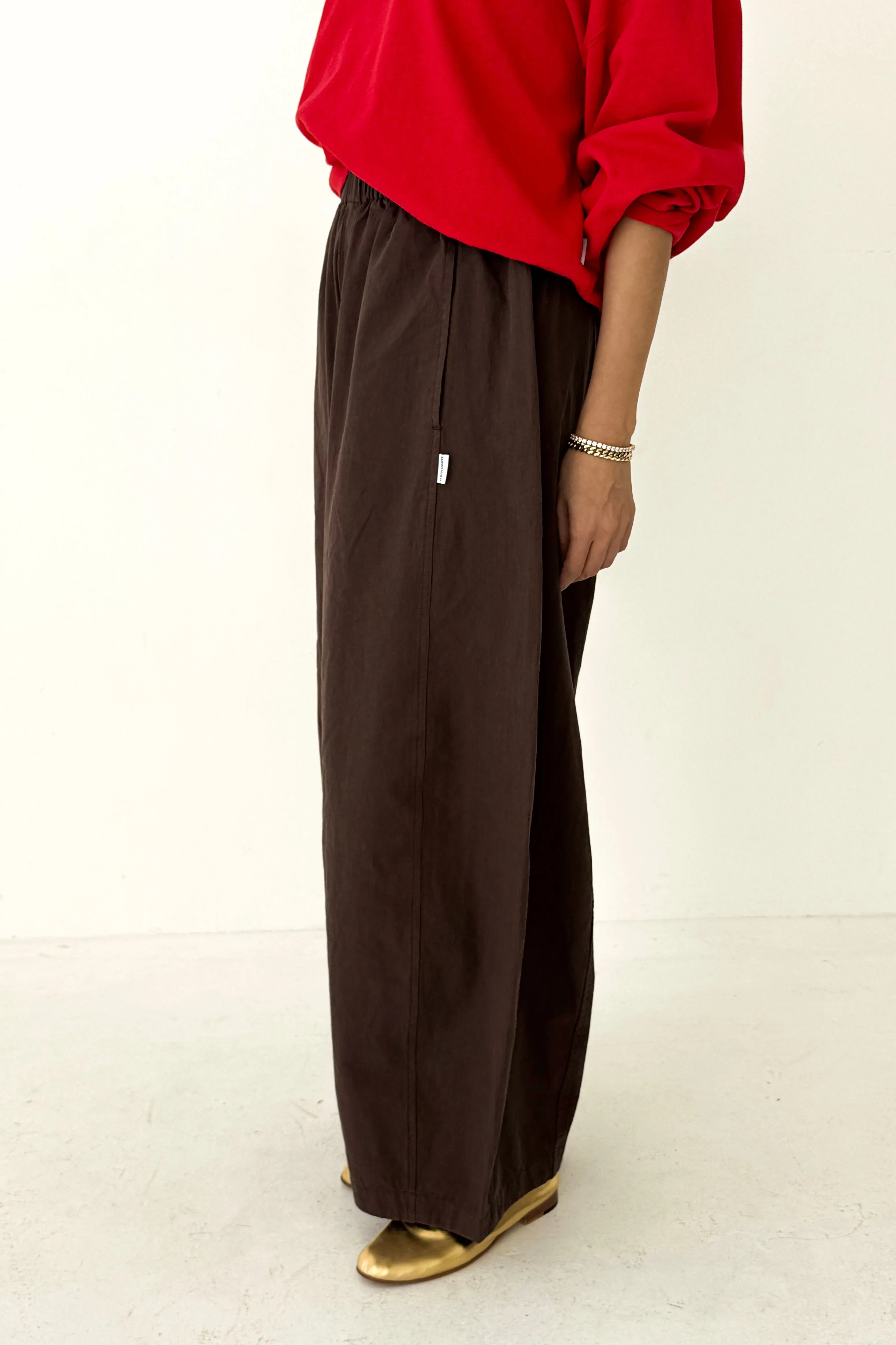 Parachute Pants - Dark Brown sold by Le Bon Shoppe product image thumbnail 2