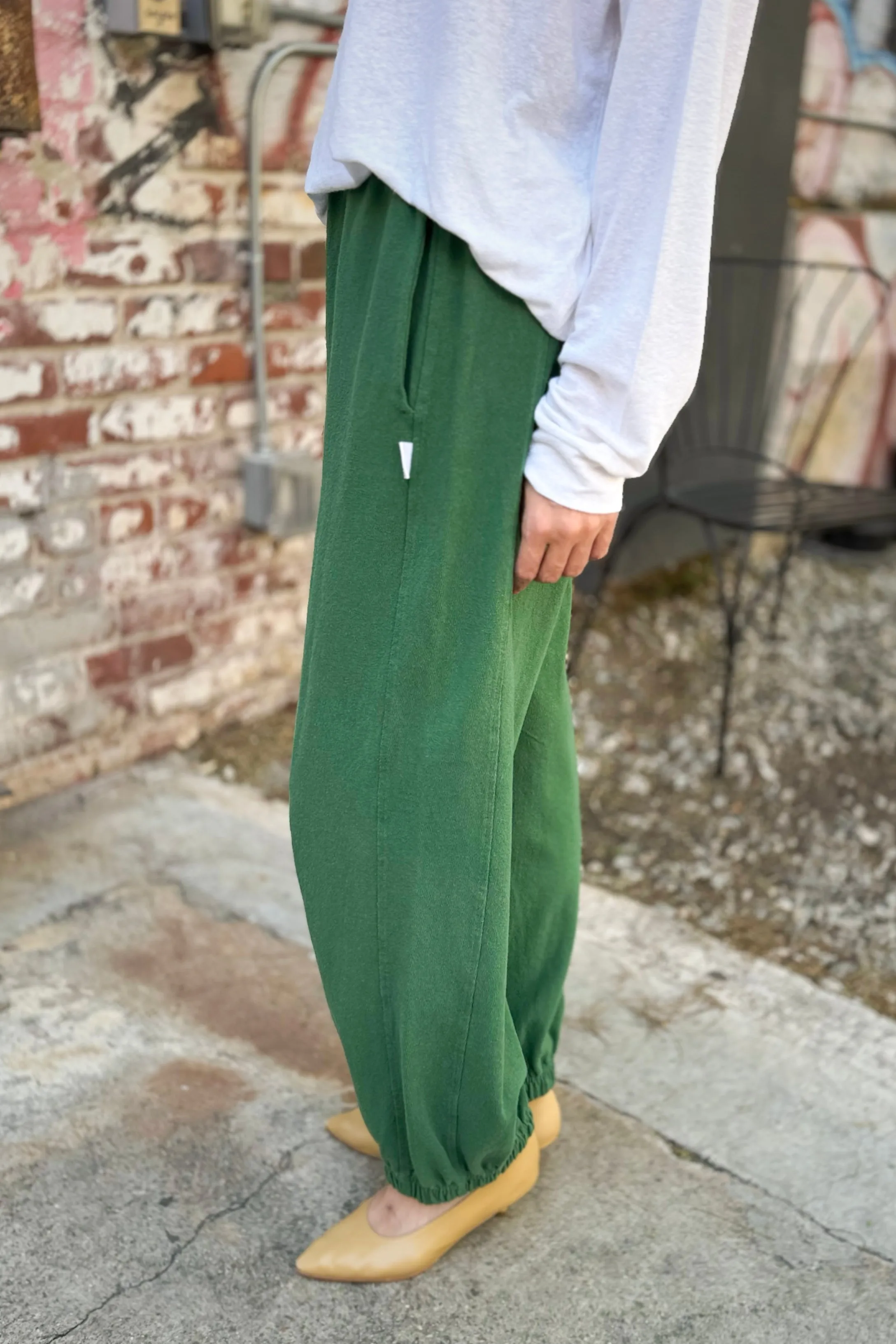 Balloon Pants - Moss Green sold by Le Bon Shoppe product image thumbnail 2