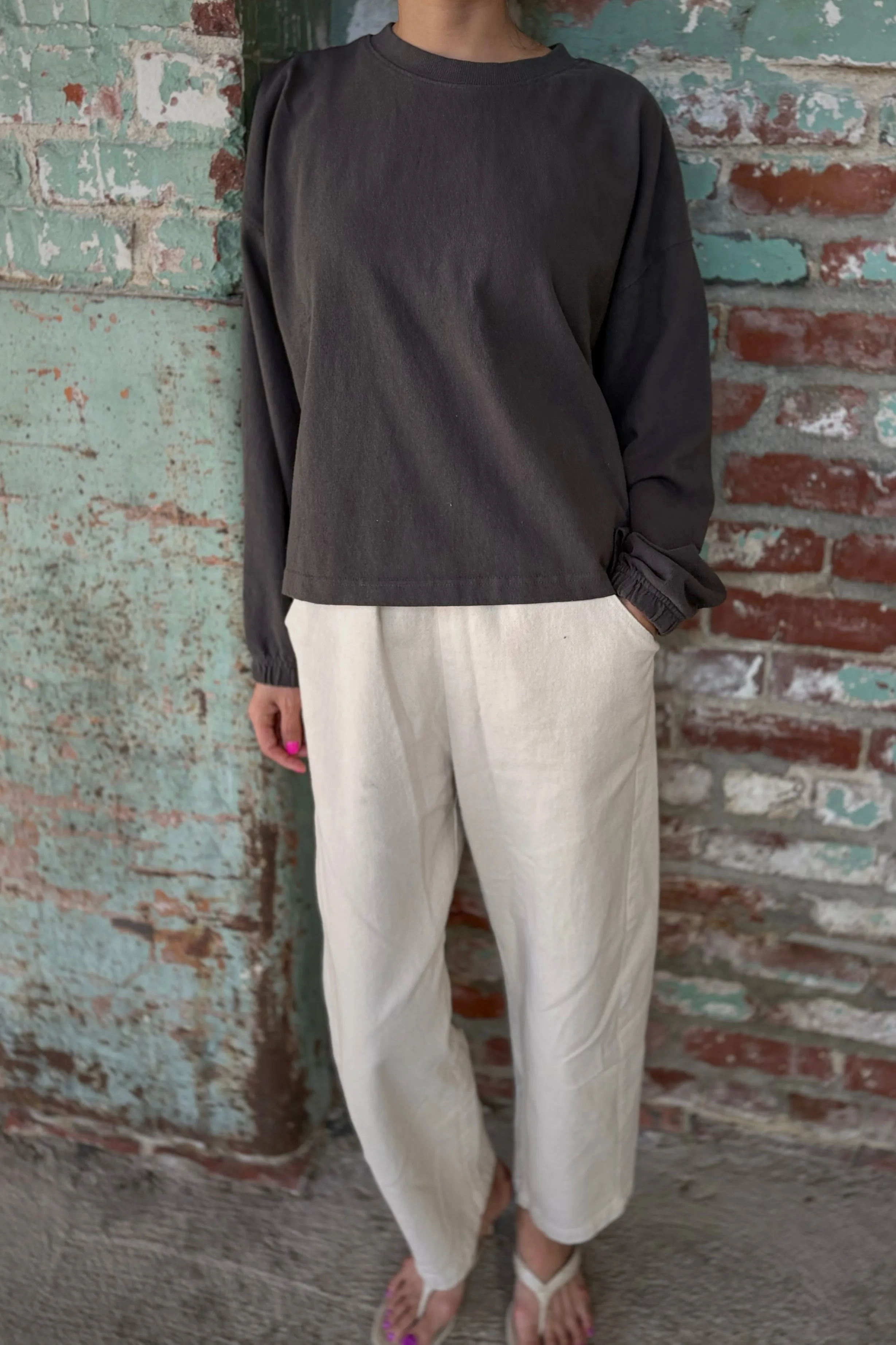 Naturelle Tee - Dark Slate sold by Le Bon Shoppe product image thumbnail 3