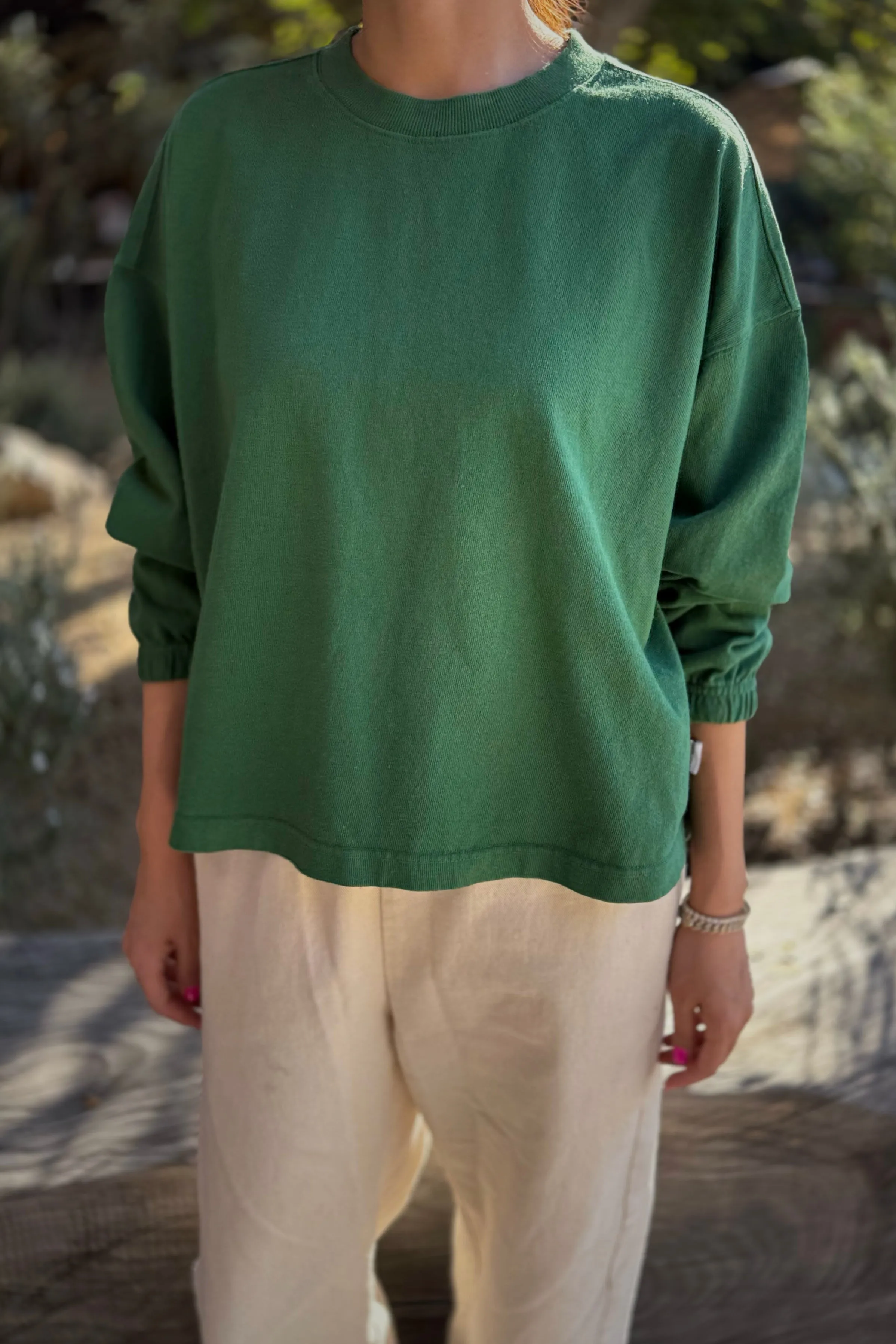 Naturelle Tee - Moss Green sold by Le Bon Shoppe product image thumbnail 3