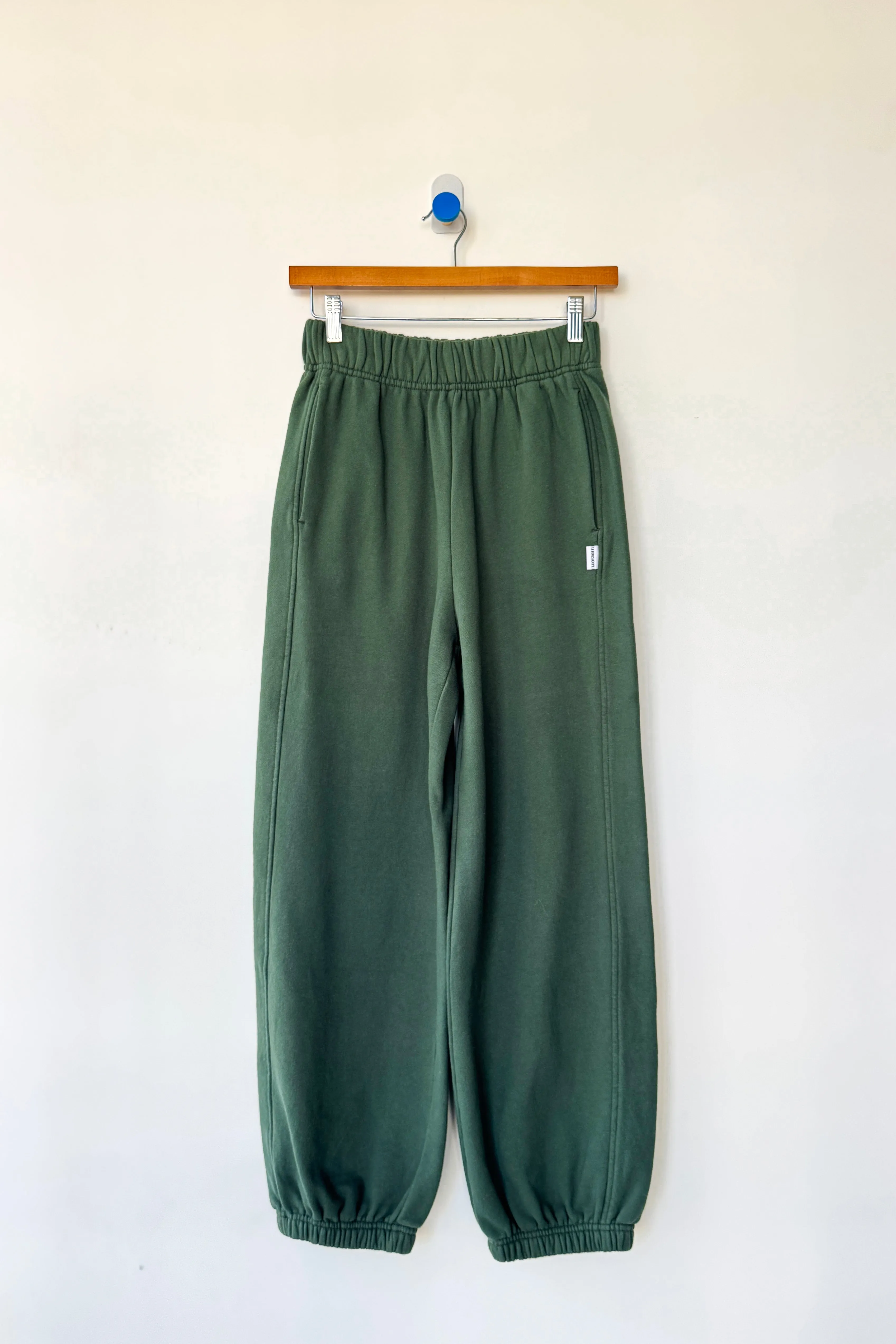 French Terry Balloon Pants - Cedar Green sold by Le Bon Shoppe product image thumbnail 3